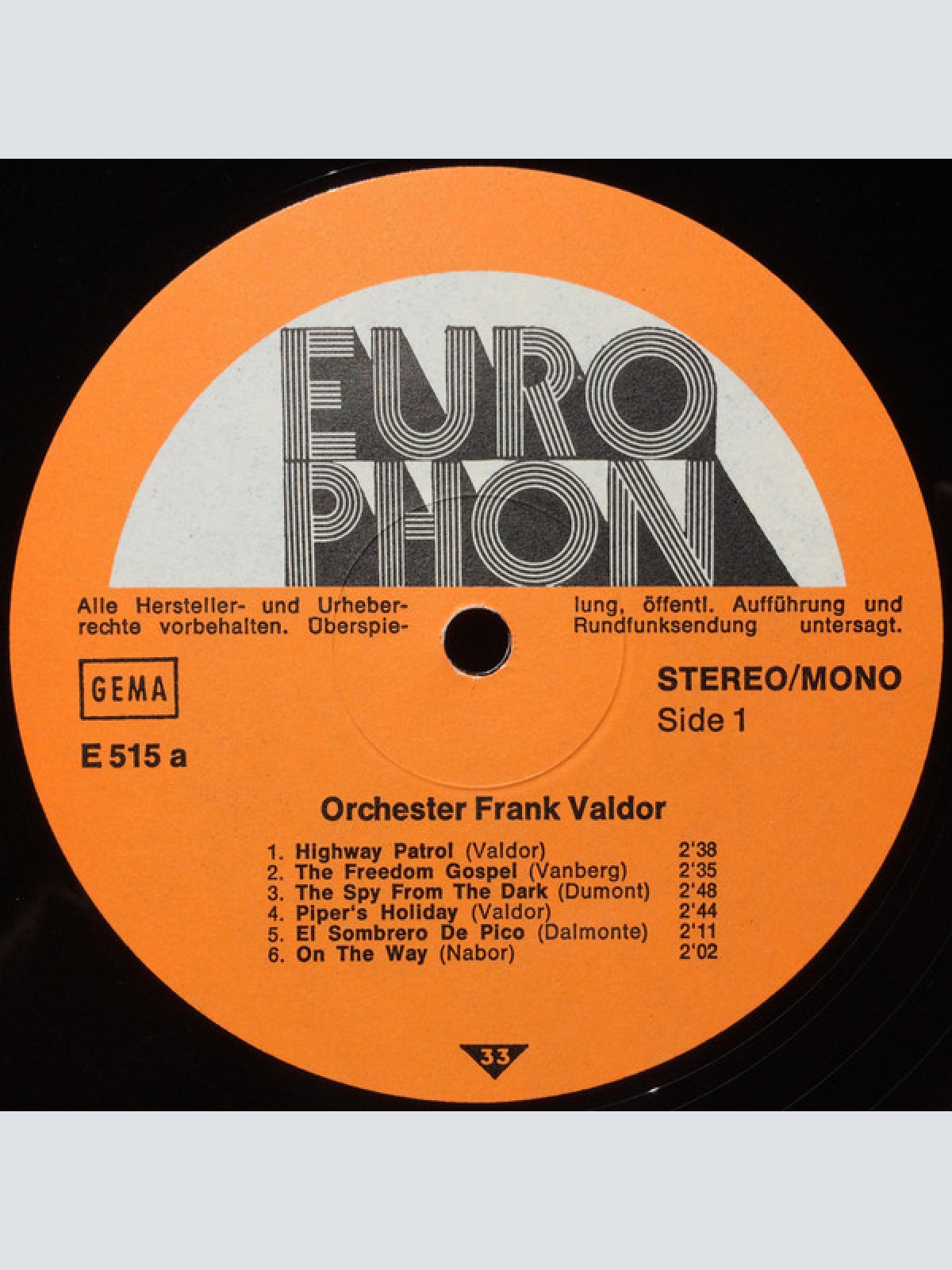 Vinyl / Orchester Frank Valdor / Joe Palmer* - Orchester Frank Valdor / Joe Palmer