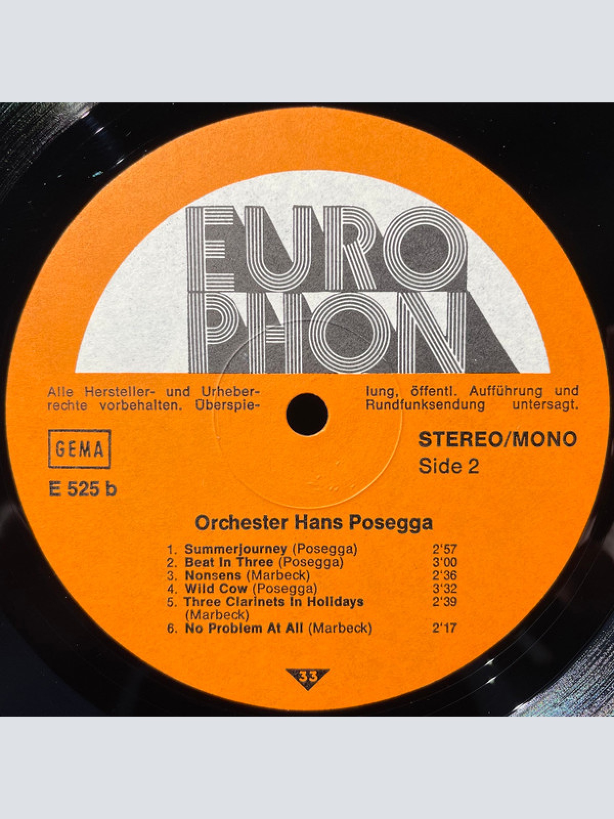 Vinyl / Orchester Gus Brendel, Orchester Hans Posegga - Orchester Gus Brendel / Hans Posegga