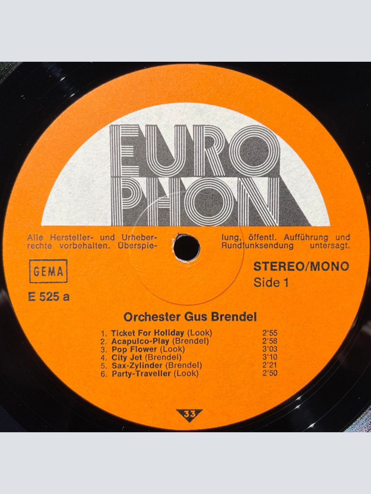 Vinyl / Orchester Gus Brendel, Orchester Hans Posegga - Orchester Gus Brendel / Hans Posegga