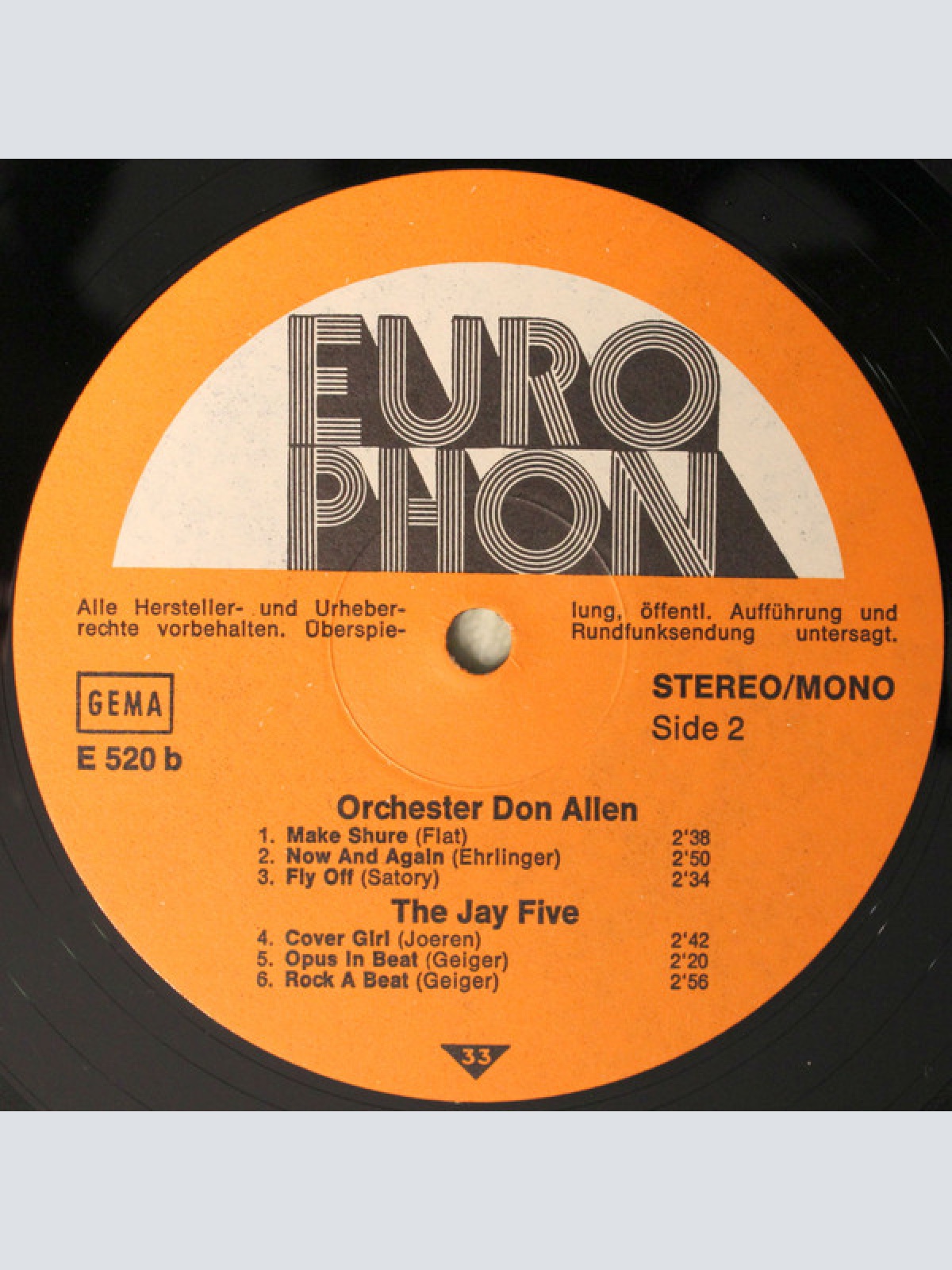 Vinyl / Orchester Stan Reeves / Denny Motion / Don Allen* / The Jay Five - Orchester Stan Reeves / Denny Motion / Don Allen / The Jay Five