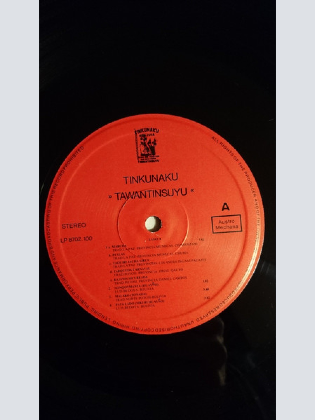 Vinyl / Tinkunaku - Tawantinsuyu