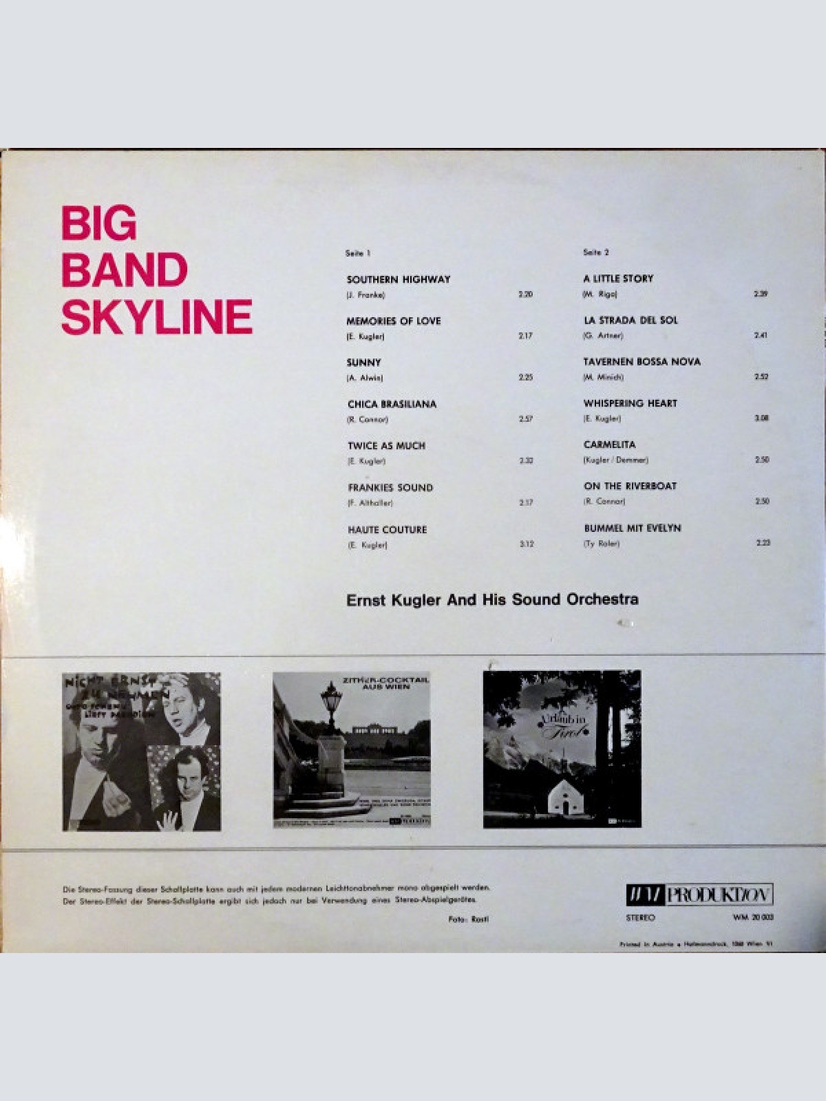 Vinyl / Ernst Kugler And His Sound Orchestra* - Big Band Skyline