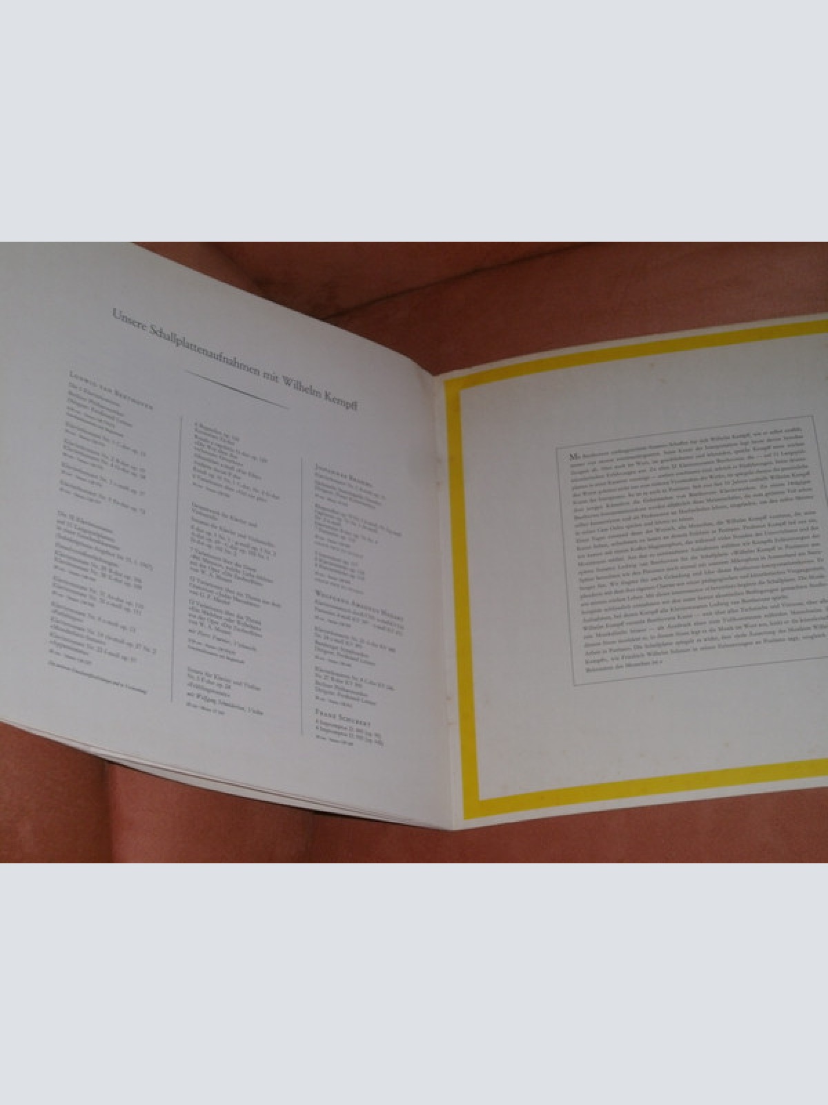 Vinyl / Wilhelm Kempff - Den Freunden Unseres Hauses Zum Jahreswechsel 1966/67 - Wilhelm Kempff In Positano - Eine Aufnahme Aus Dem Beethoven-Interpretationskurs