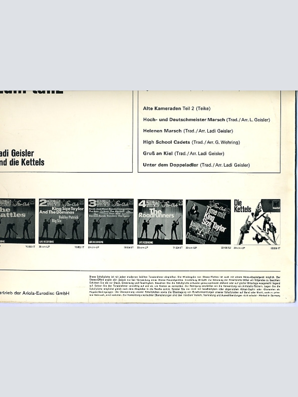 Vinyl / Ladi Geisler & Die Kettels - Alte Kameraden Beaten Zum Tanz