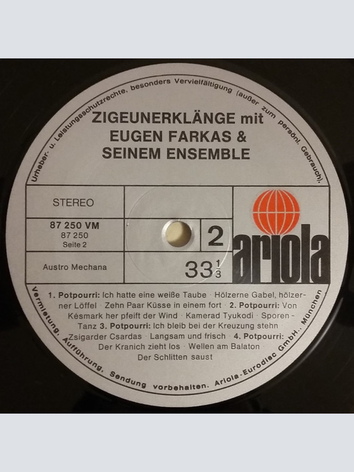 Vinyl / Eugen Farkas Und Sein Ensemble* - Zigeunerklänge