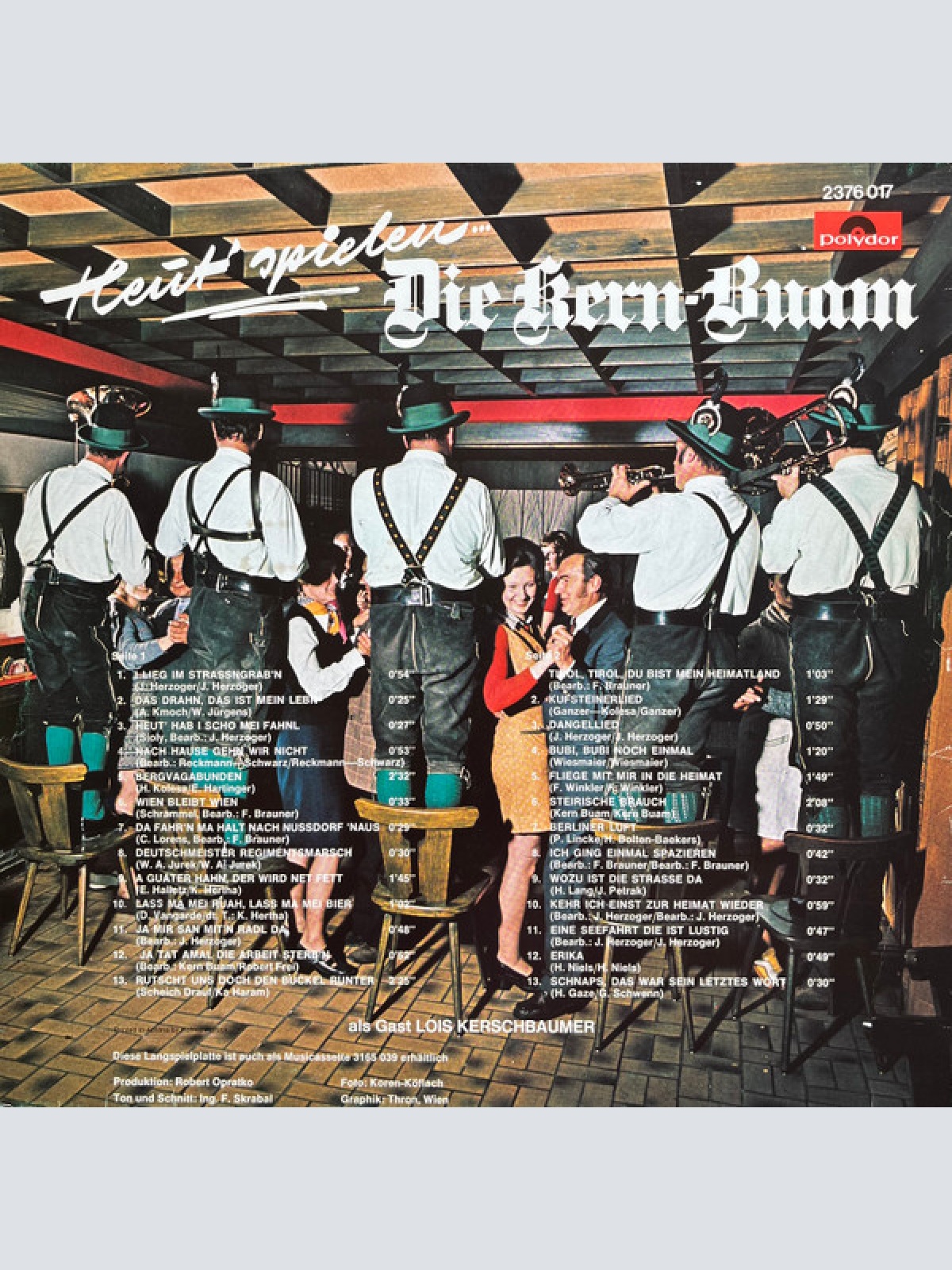 Vinyl / Die Kern Buam - Heut' Spielen...