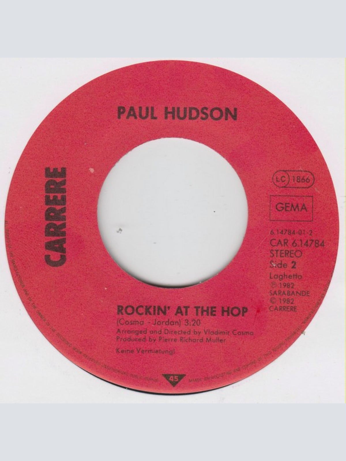 Vinyl / Cook Da Books / Paul Hudson - Your Eyes (Bande Originale Du Film 'La Boum 2')