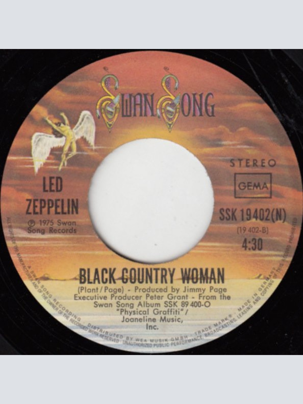Vinyl / Led Zeppelin - Trampled Under Foot / Black Country Woman