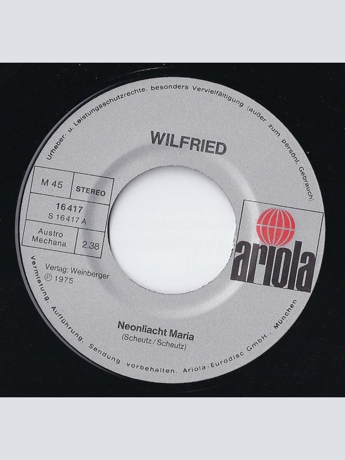 Vinyl / Wilfried - Neonliacht Maria