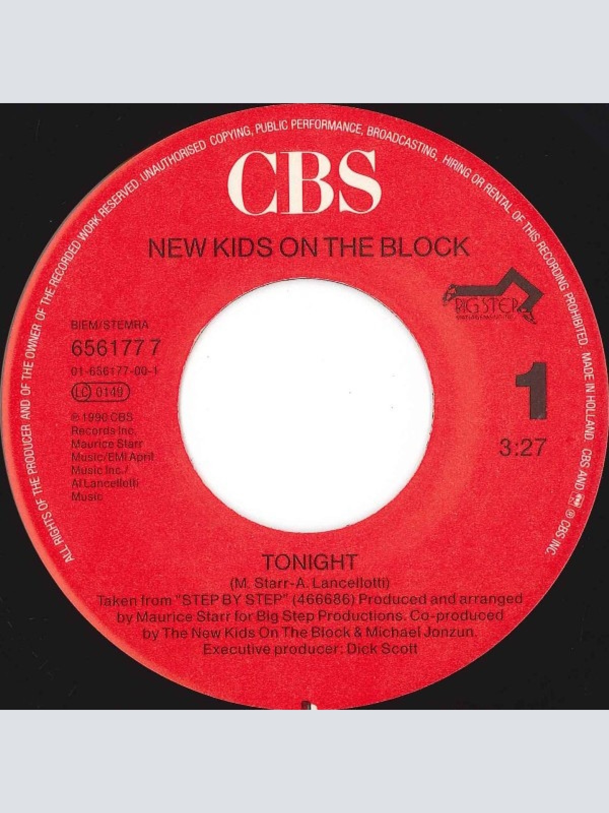 Vinyl / New Kids On The Block - Tonight