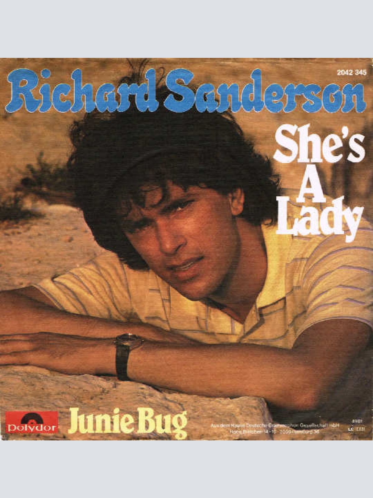 Vinyl / Richard Sanderson - She's A Lady / Junie Bug