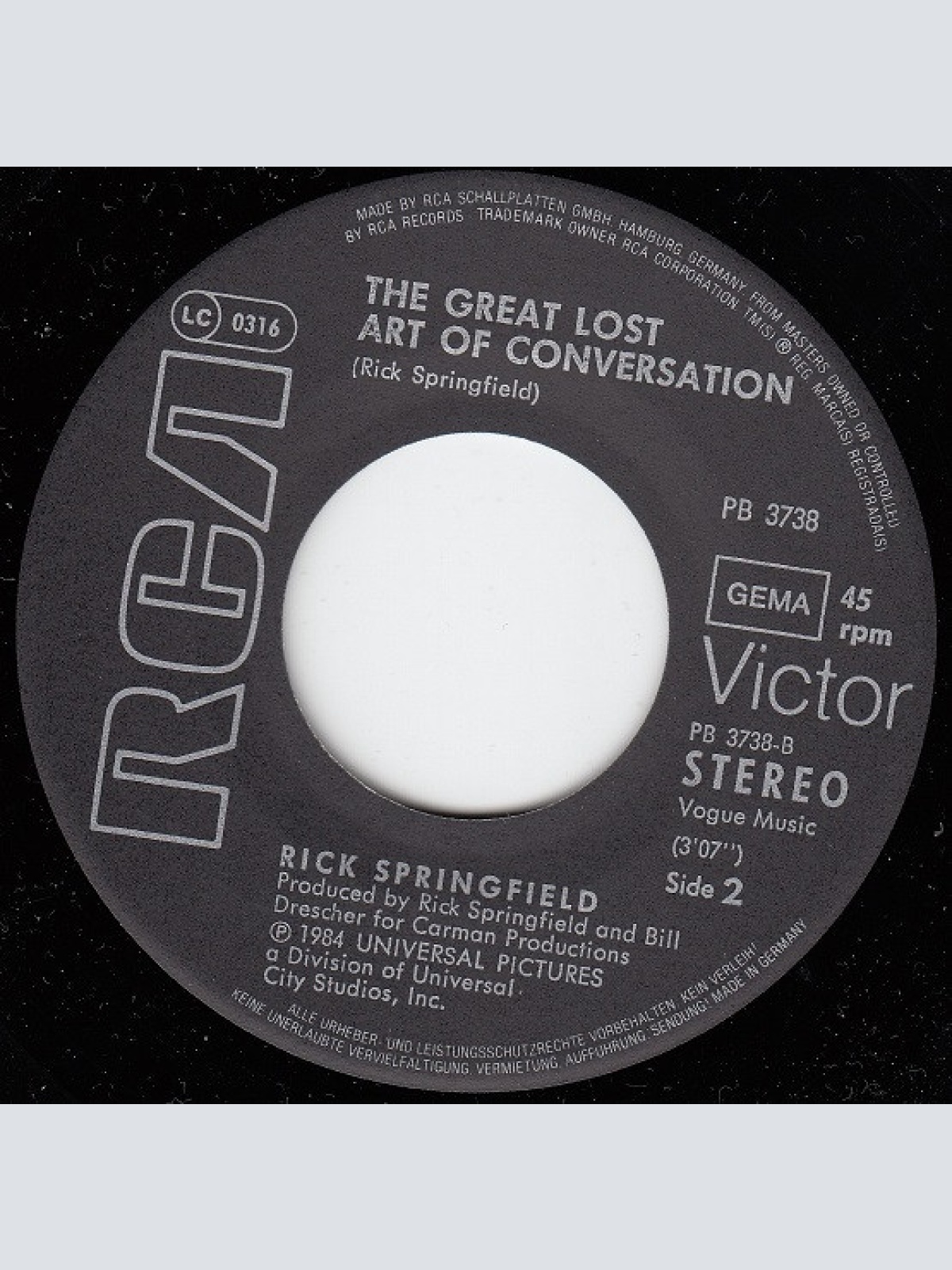 Vinyl / Rick Springfield - Love Somebody