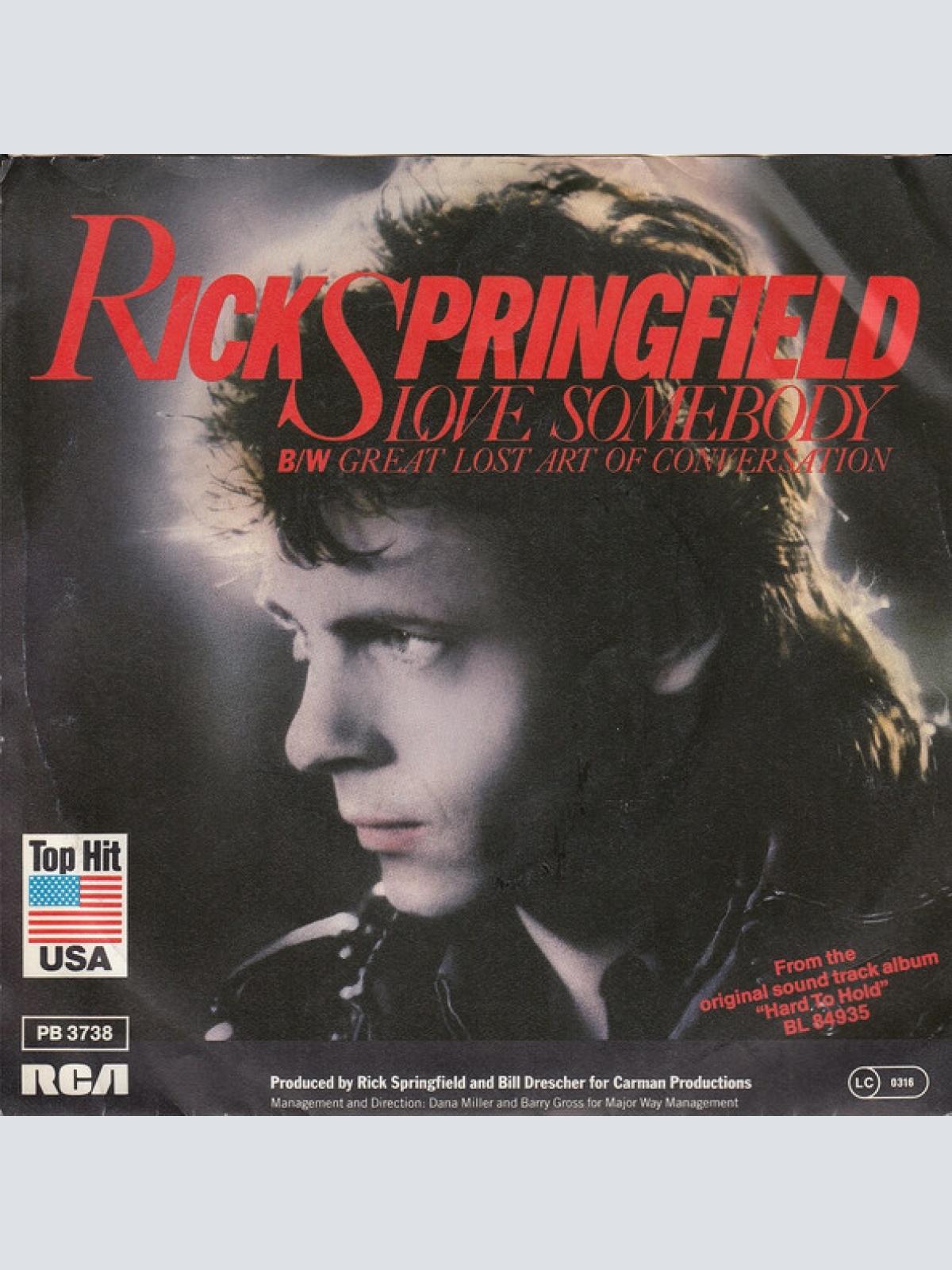 Vinyl / Rick Springfield - Love Somebody