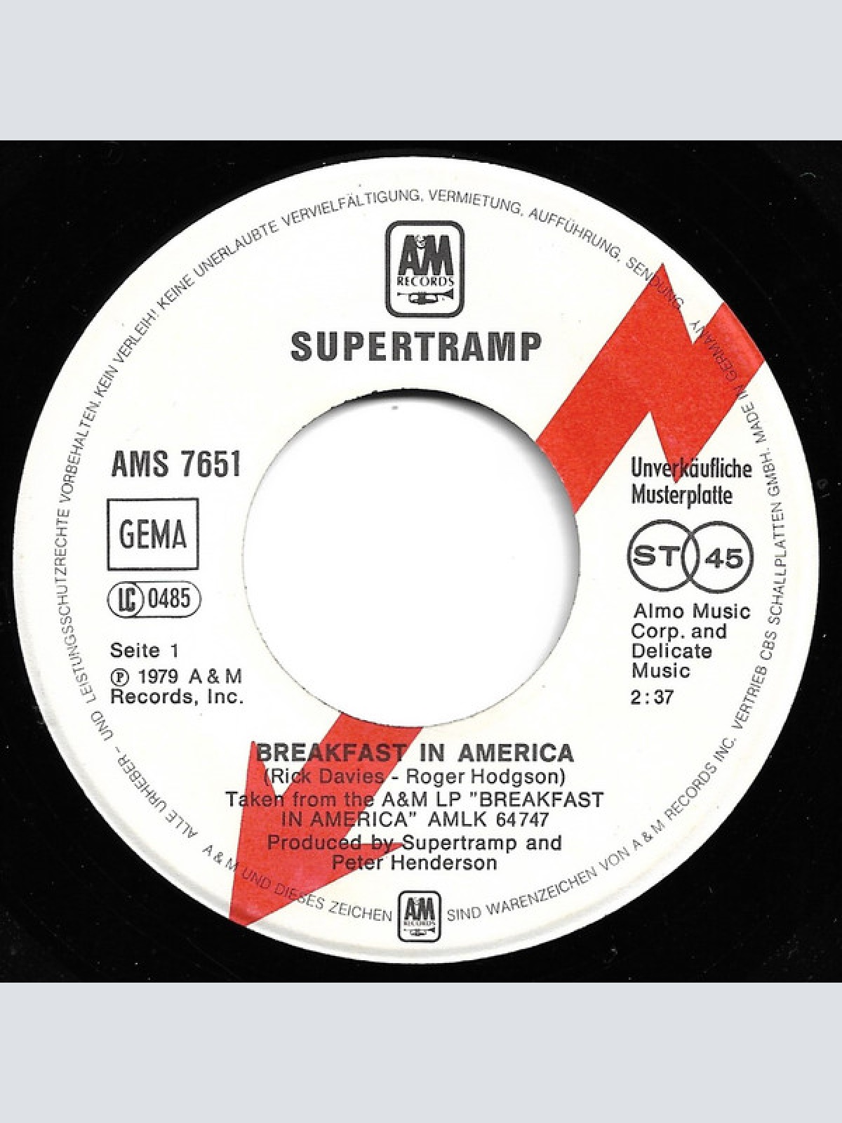 Vinyl / Supertramp - Breakfast In America