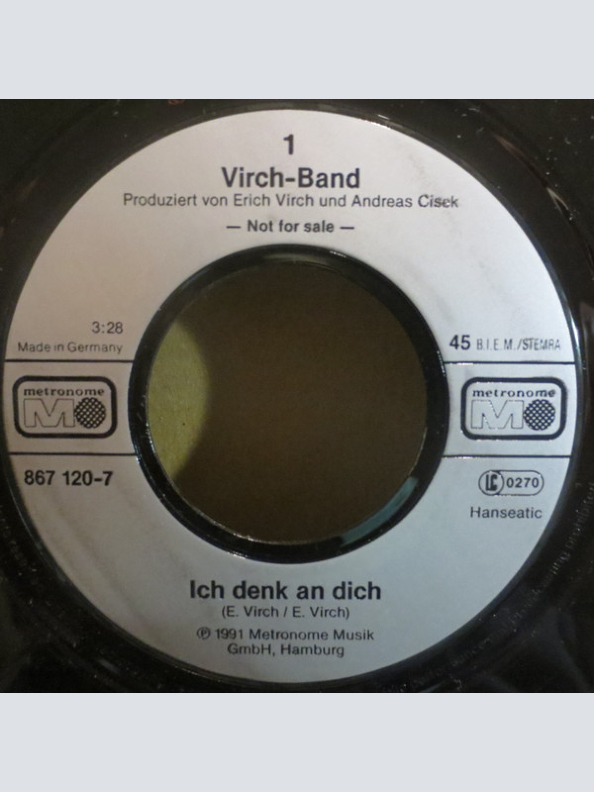 Vinyl / Virch Band - Ich Denk An Dich
