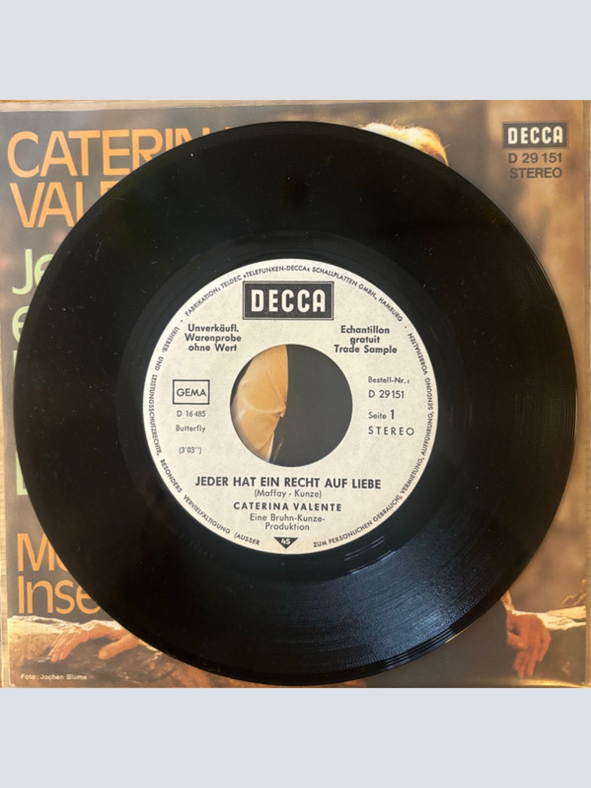 Vinyl / Caterina Valente - Jeder Hat Ein Recht Auf Liebe