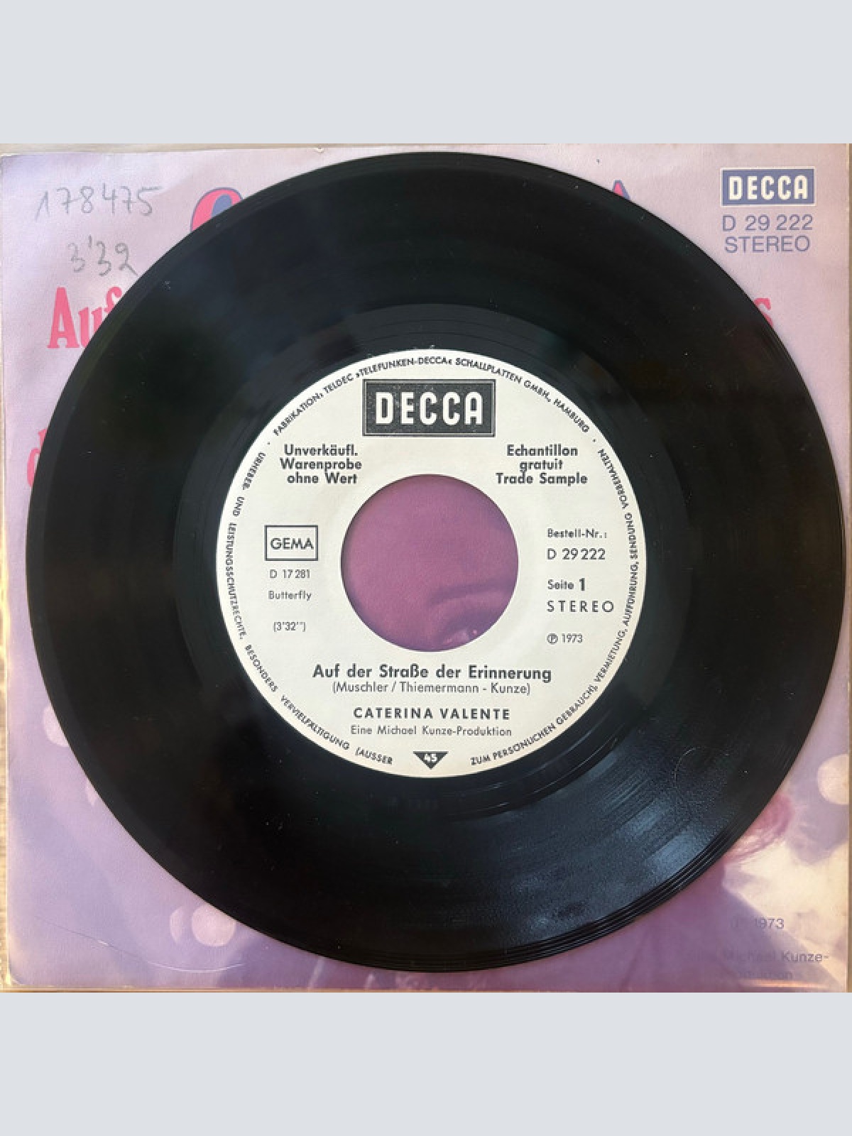 Vinyl / Caterina Valente - Auf Der Straße Der Erinnerung