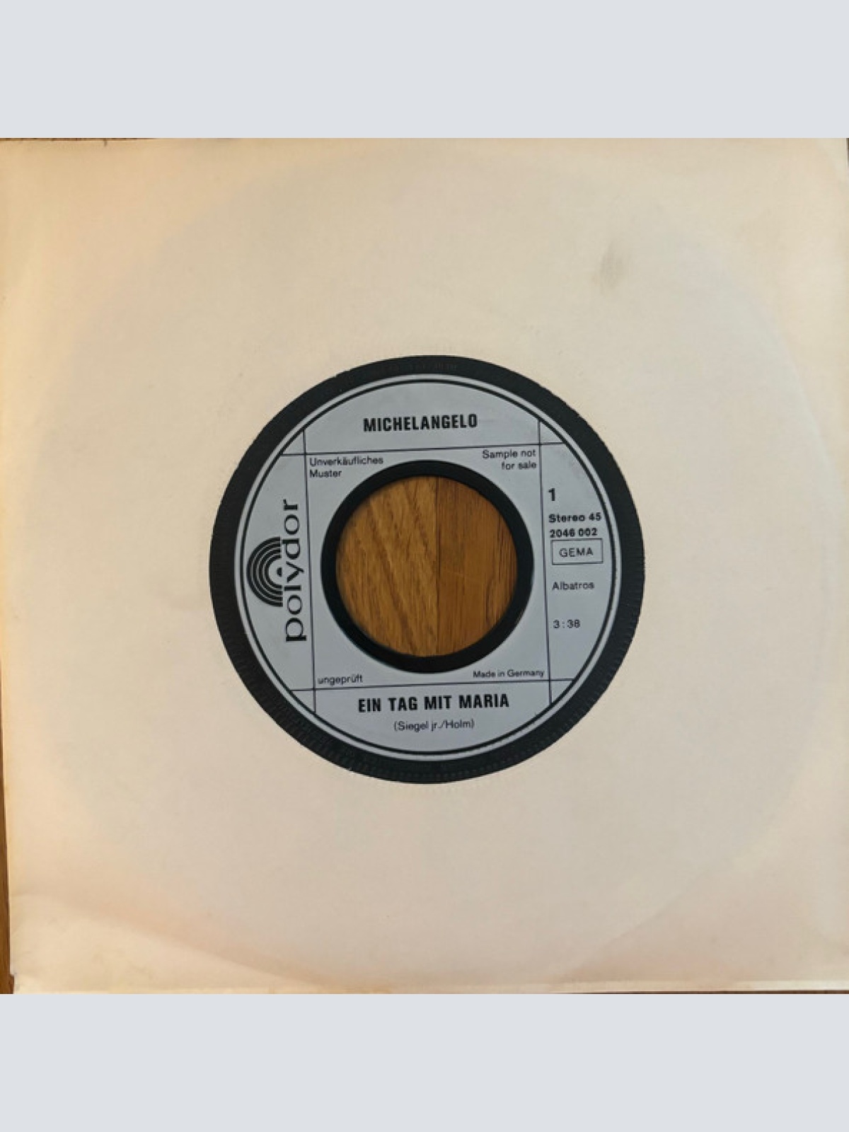 Vinyl / Michelangelo (3) - Ein Tag Mit Maria