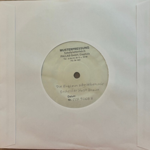 Vinyl / Orchester Hugo Braun - Die Englein Schrieben Mir