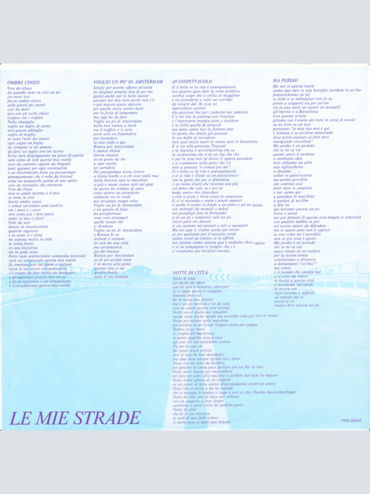 Vinyl / Gianni Togni - Le Mie Strade