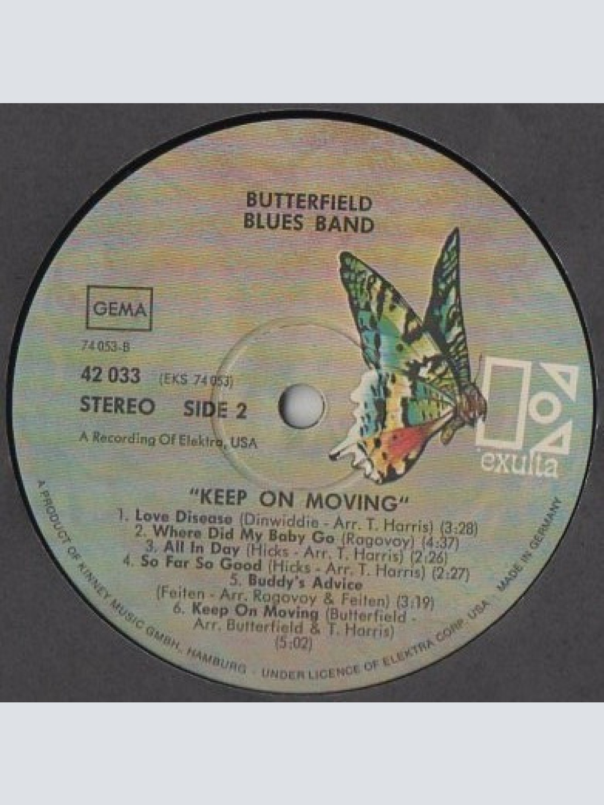 Vinyl / The Butterfield Blues Band* - Keep On Moving