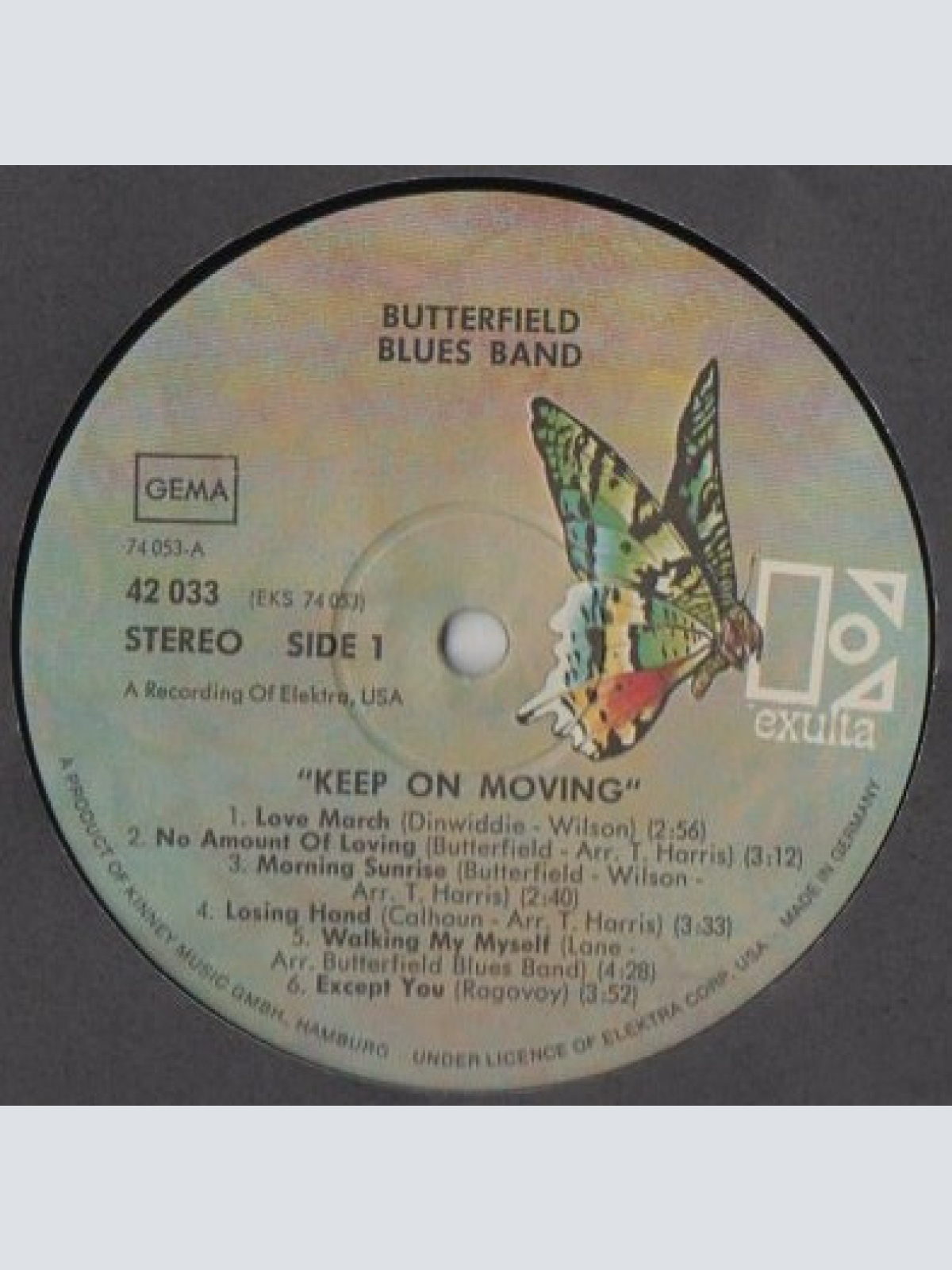 Vinyl / The Butterfield Blues Band* - Keep On Moving