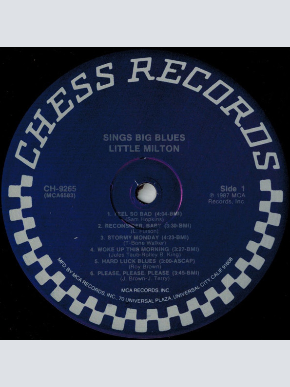 Vinyl / Little Milton - Sings Big Blues