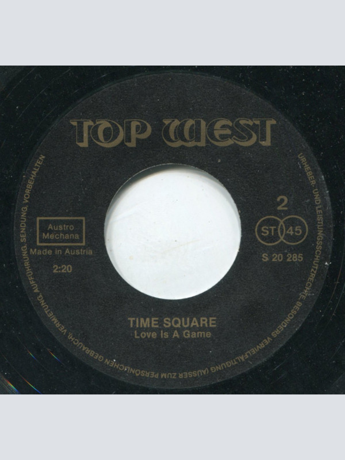 Vinyl / Time Square (8) - I Believed / Love Is A Game