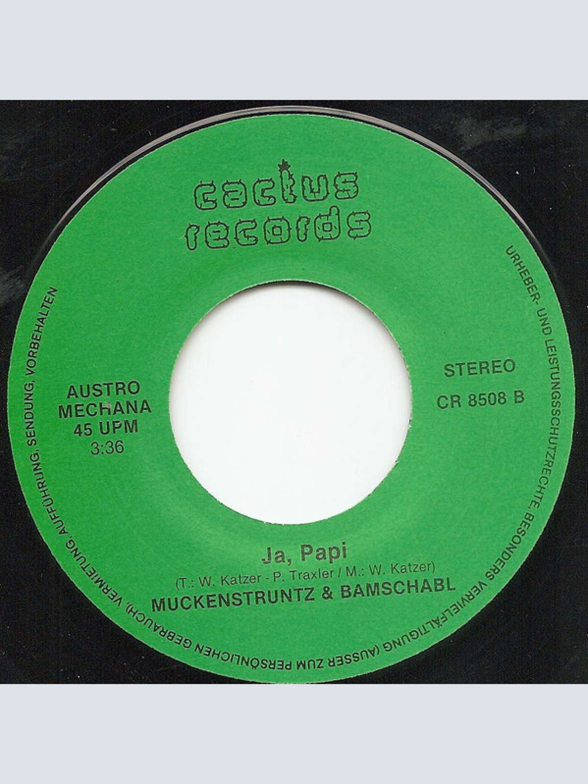 Vinyl / Muckenstruntz & Bamschabl - Frauenfallgrubengraber Ges.m.b.H