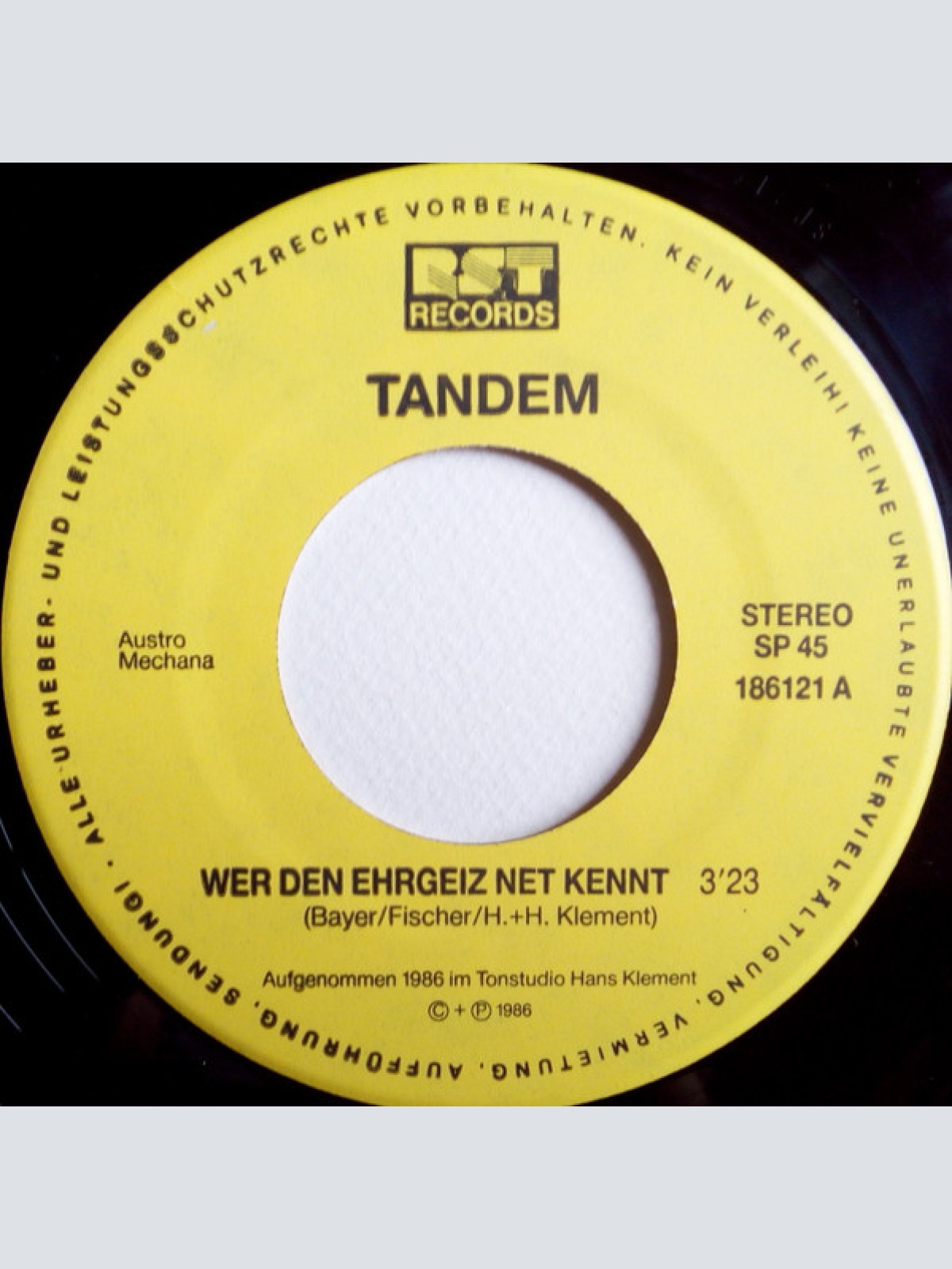 Vinyl / Tandem (35) - Wer Den Ehrgeiz Net Kennt