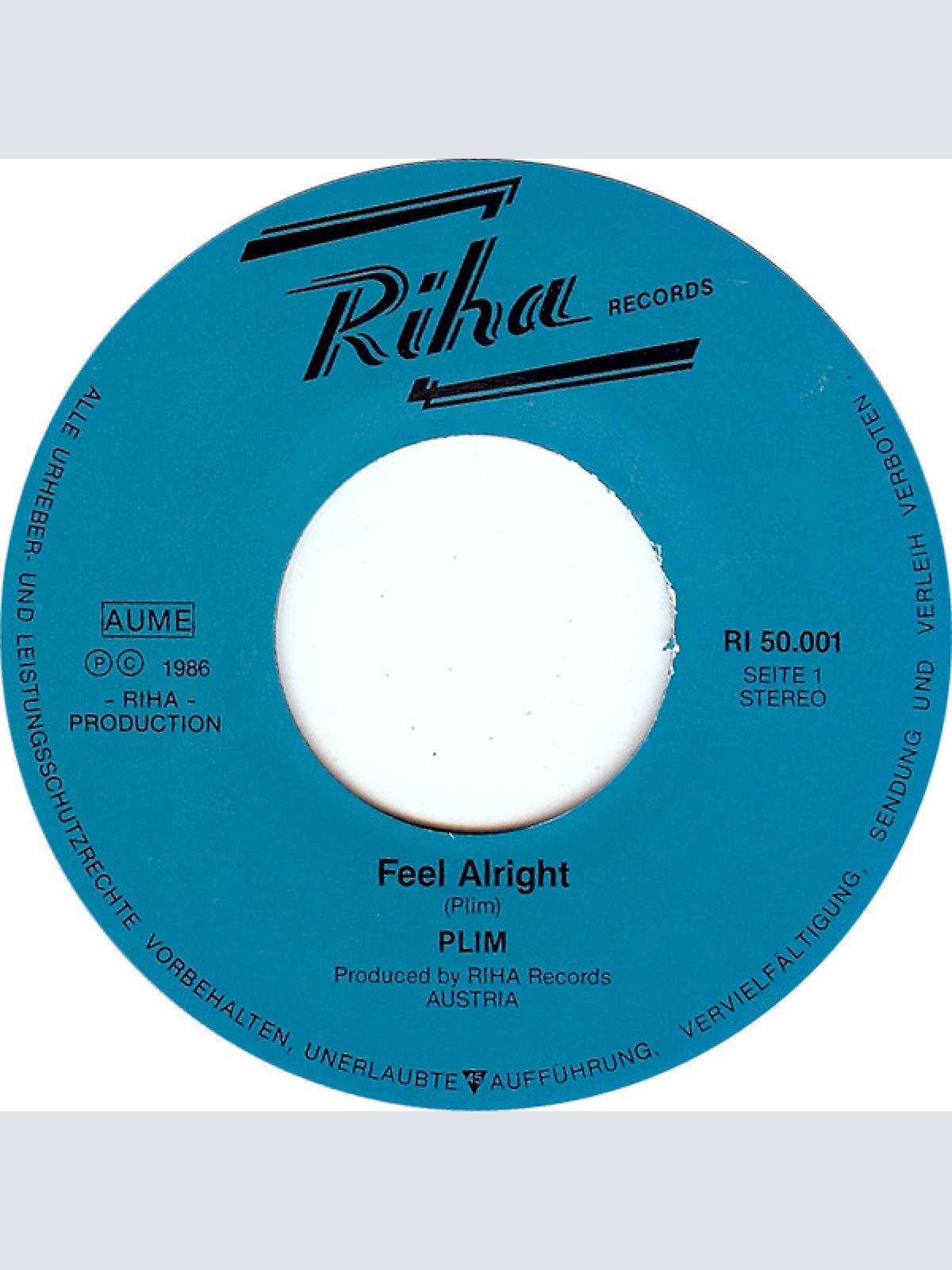 Vinyl / Plim - Big Love / Feel Alright