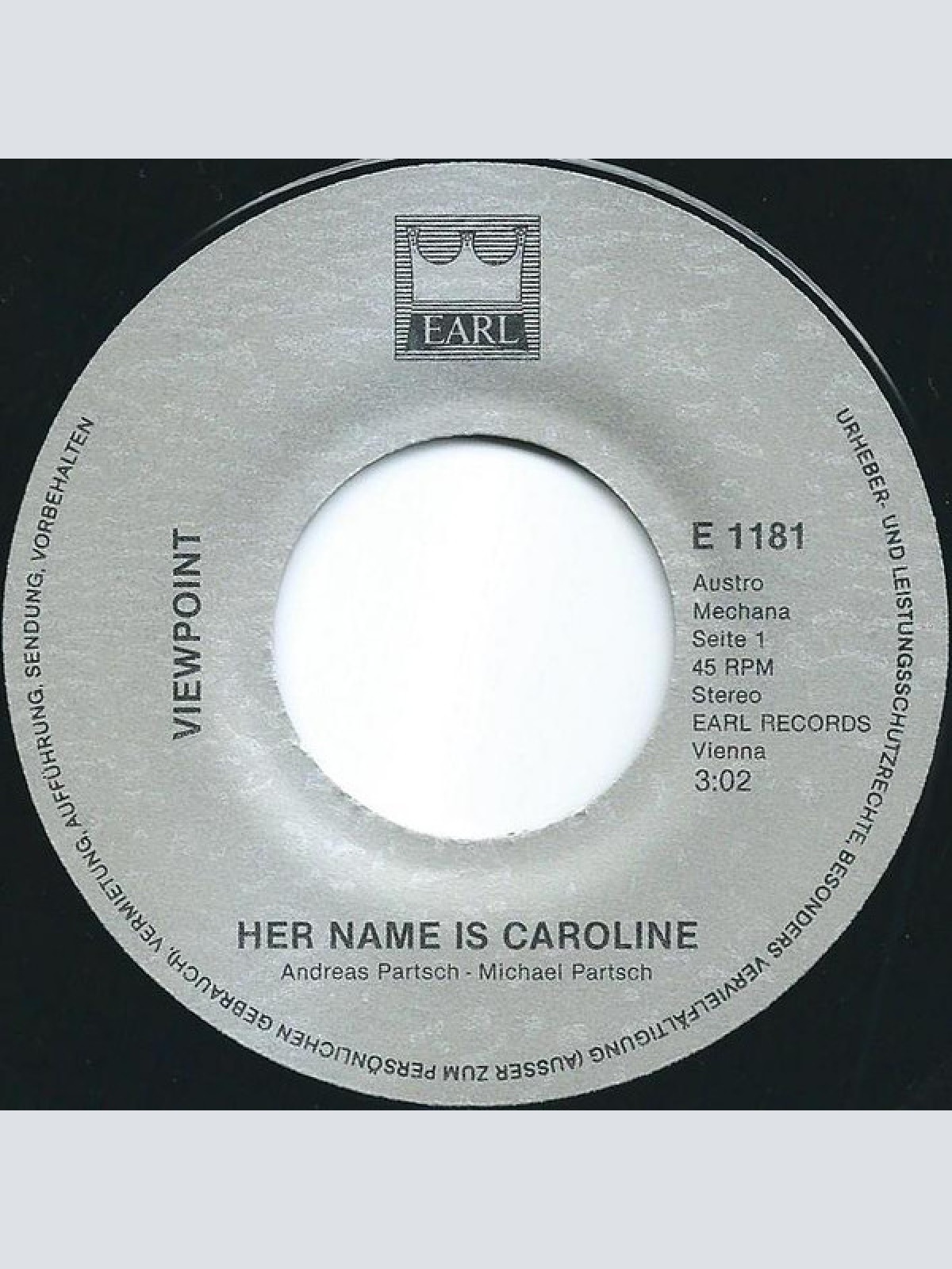 Vinyl / Viewpoint (4) - Her Name Is Caroline