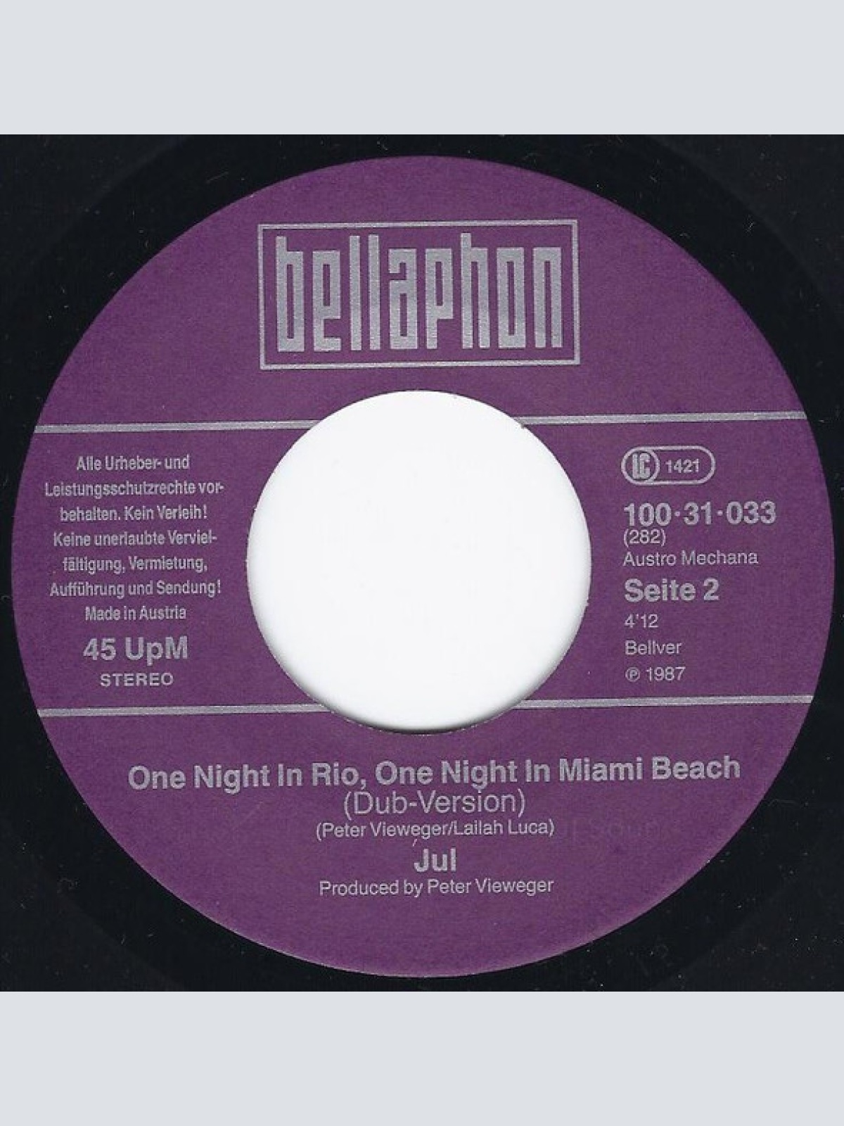 Vinyl / Jul* - One Night In Rio, One Night In Miami Beach