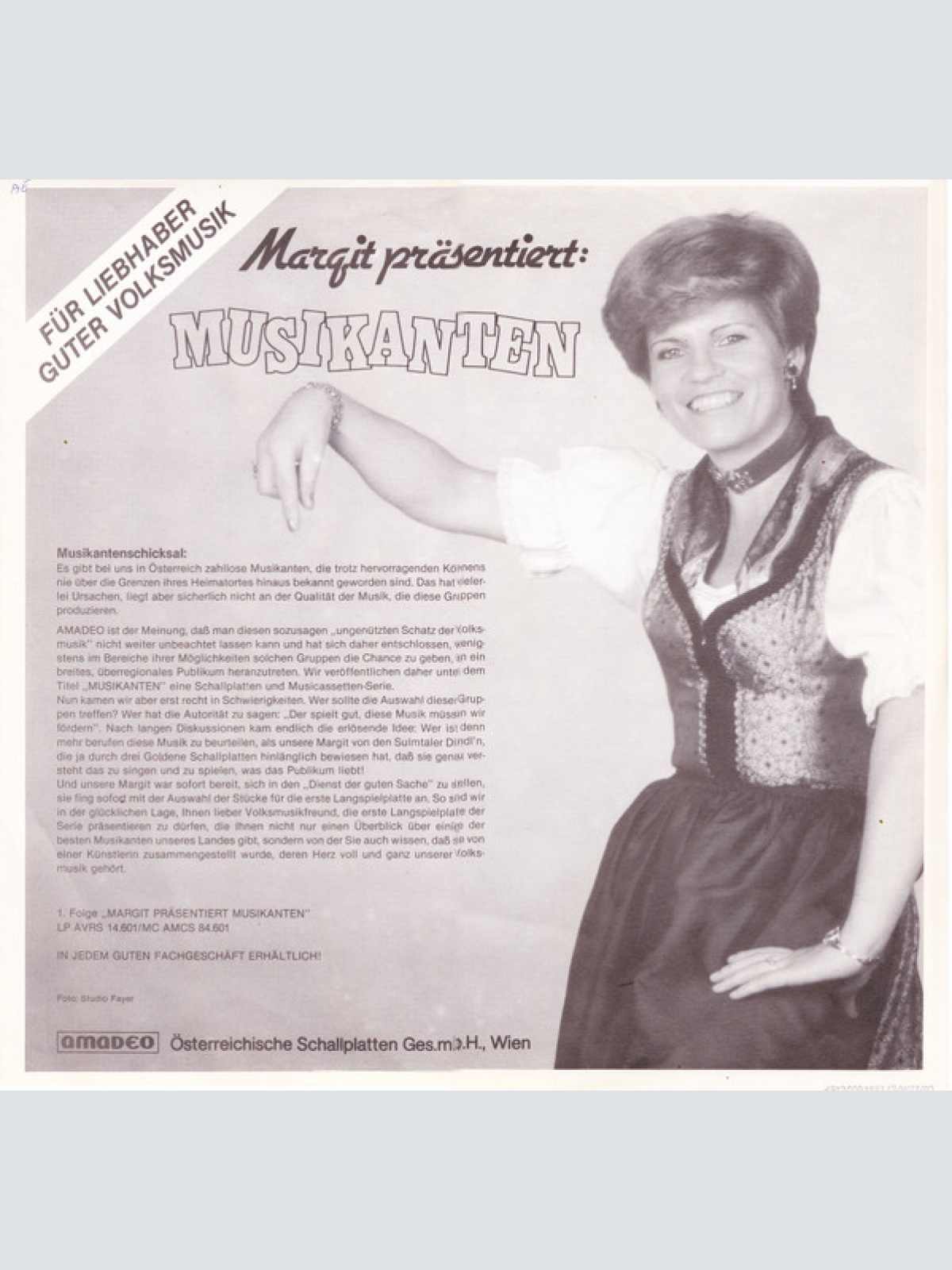 Vinyl / Sulmtaler Dirndln - Lieder Der Heimat