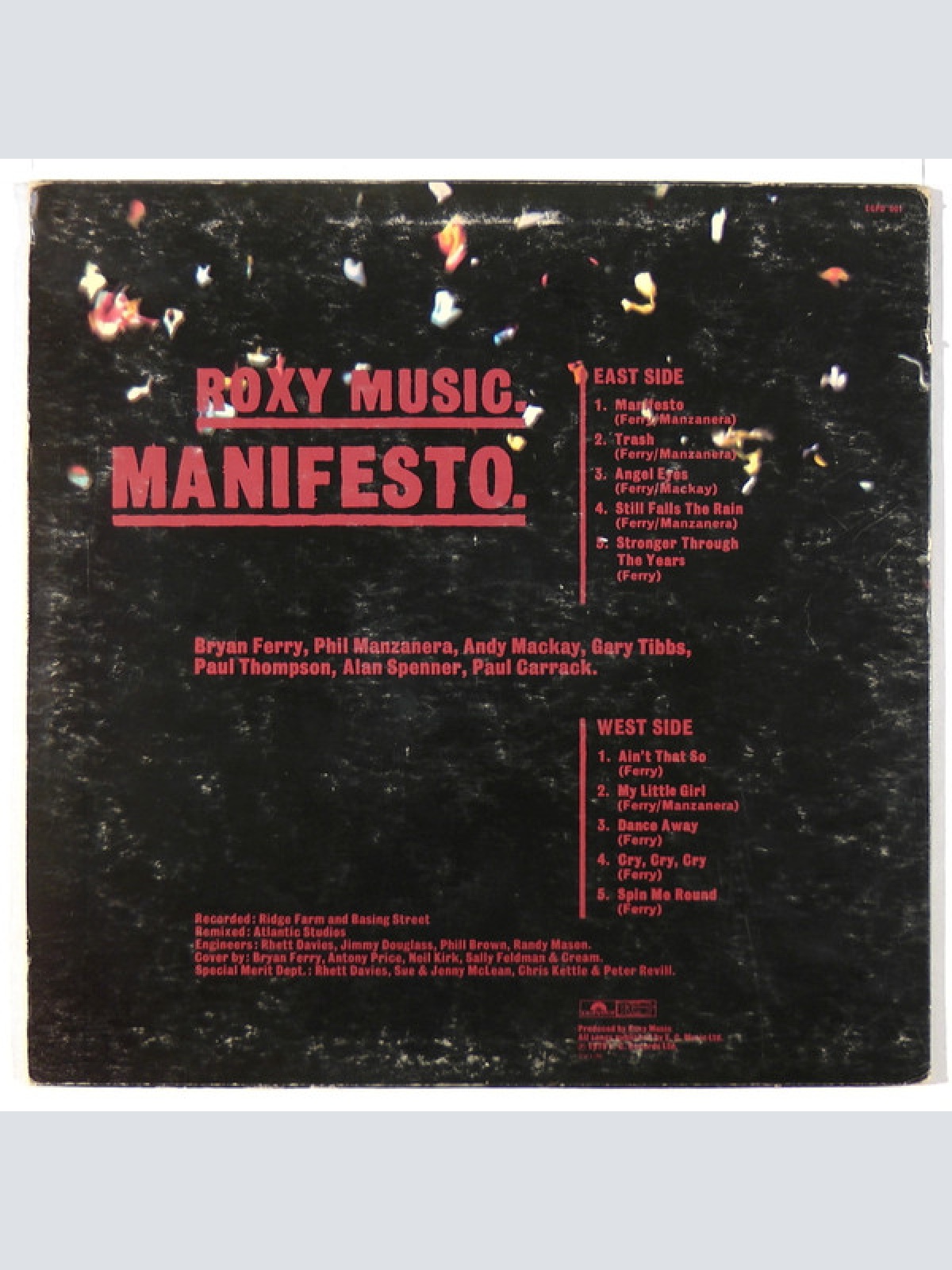 Vinyl / Roxy Music - Manifesto