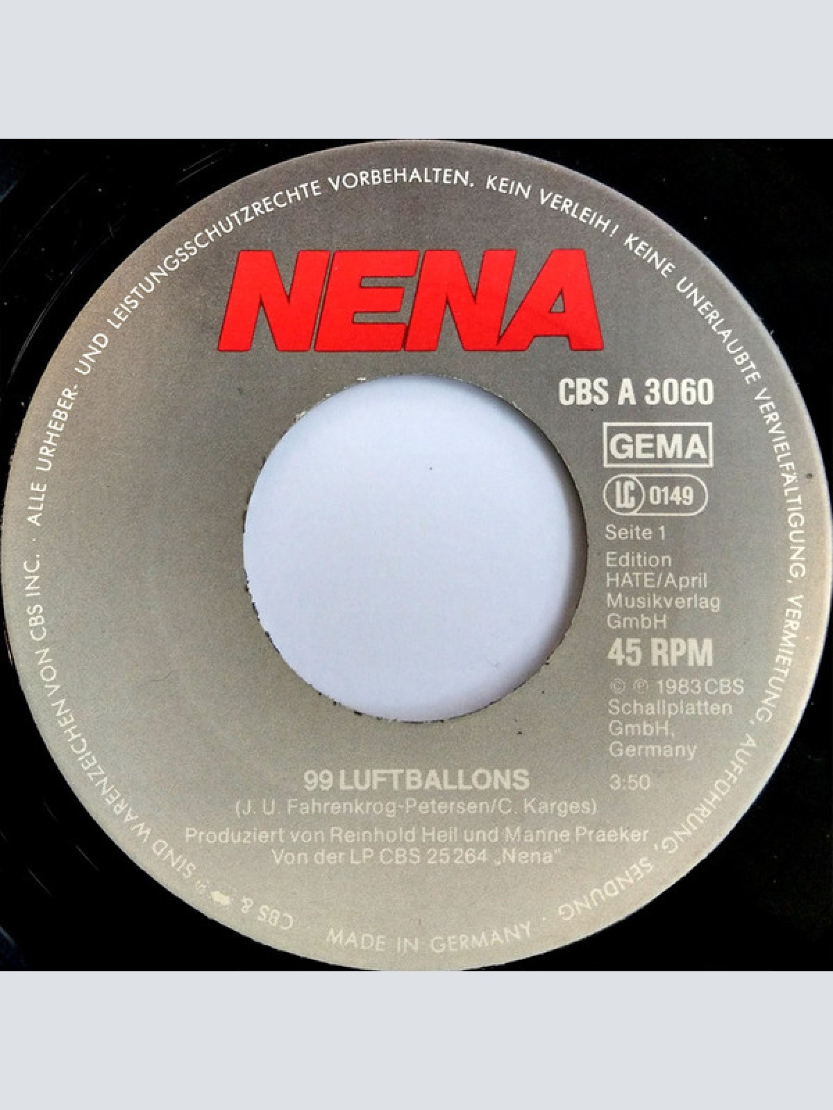 Vinyl / Nena - 99 Luftballons