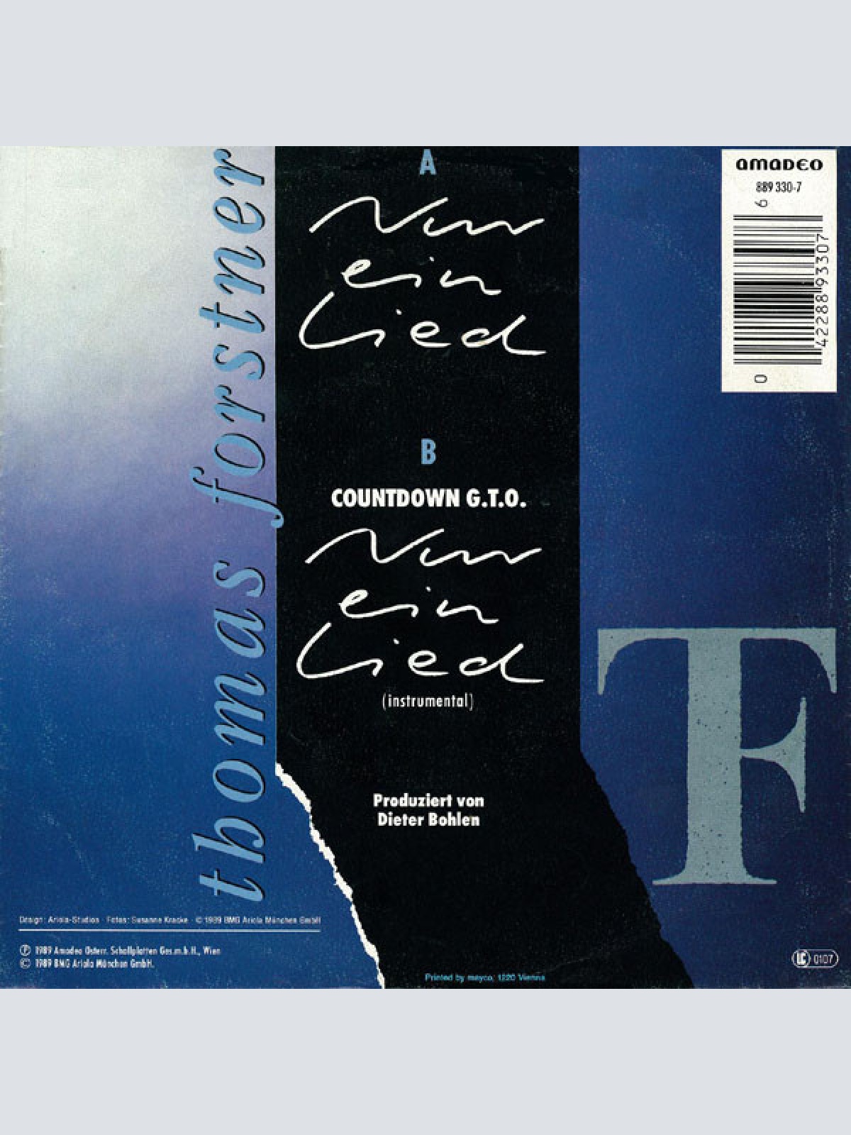 Vinyl / Thomas Forstner - Nur Ein Lied