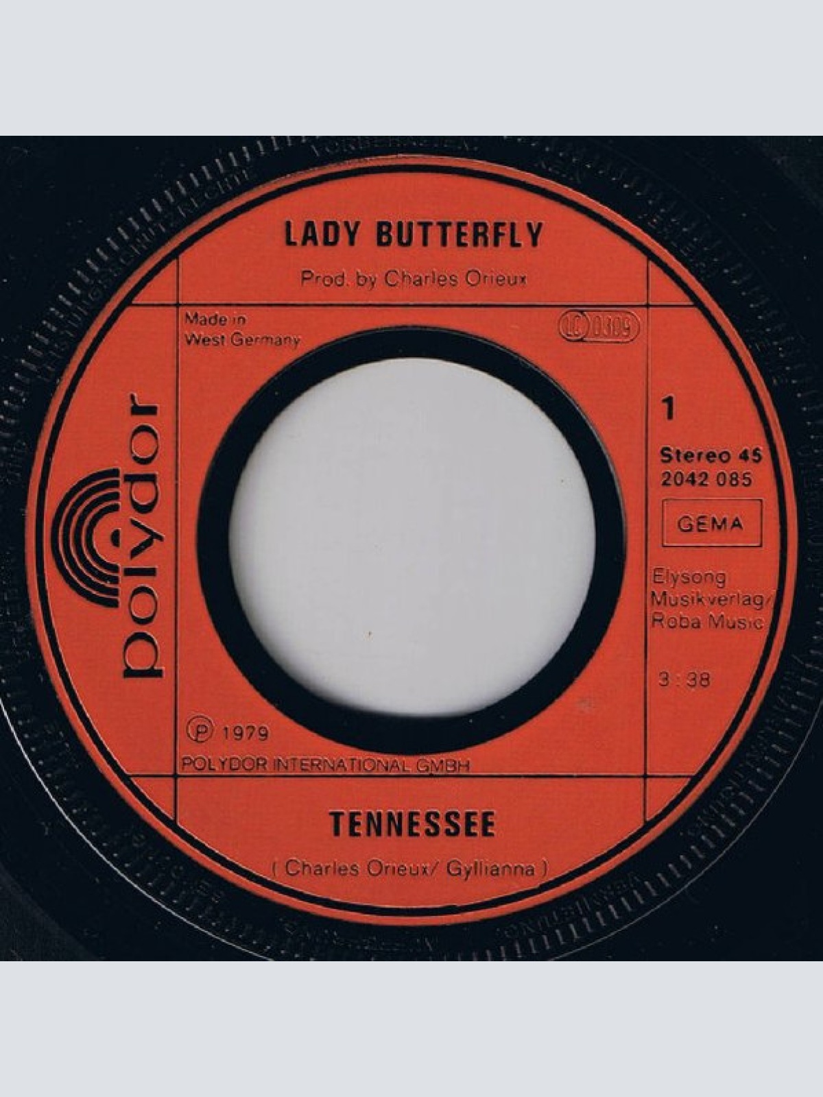 Vinyl / Lady Butterfly - Tennessee