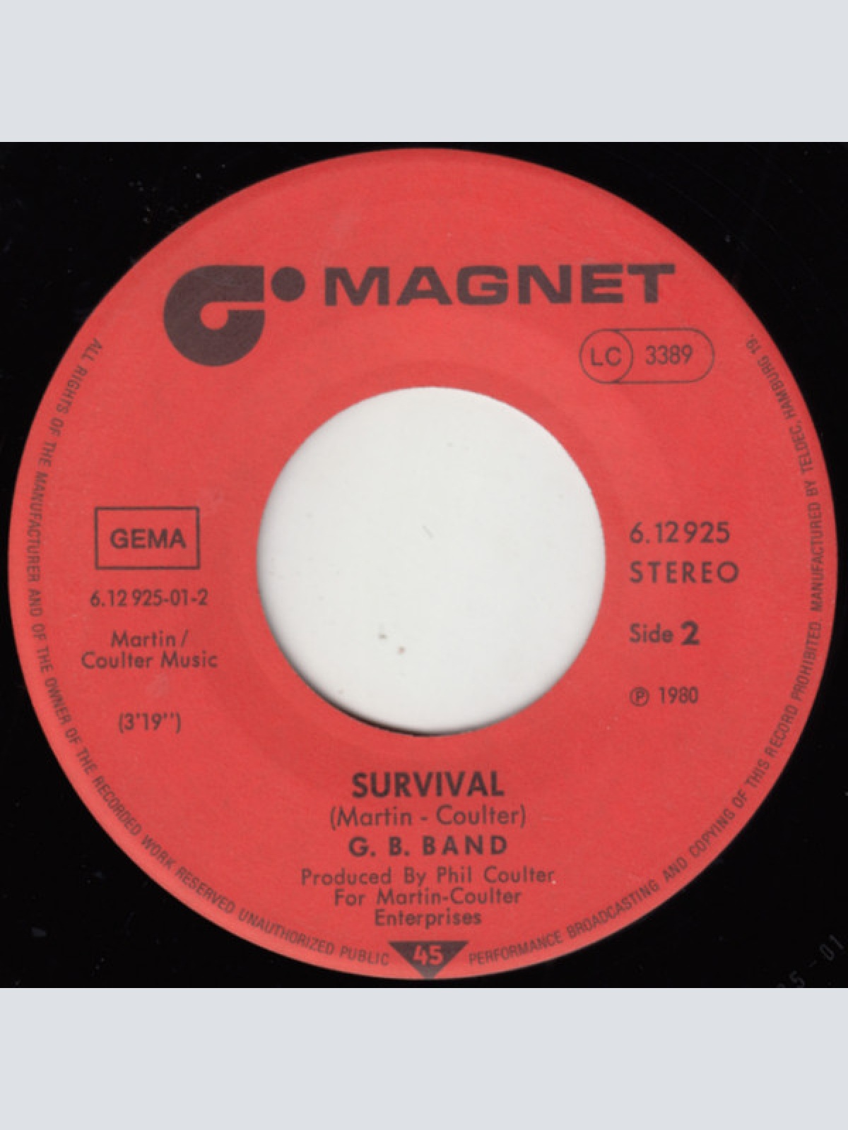 Vinyl / GB Band* - When Will I Be Loved