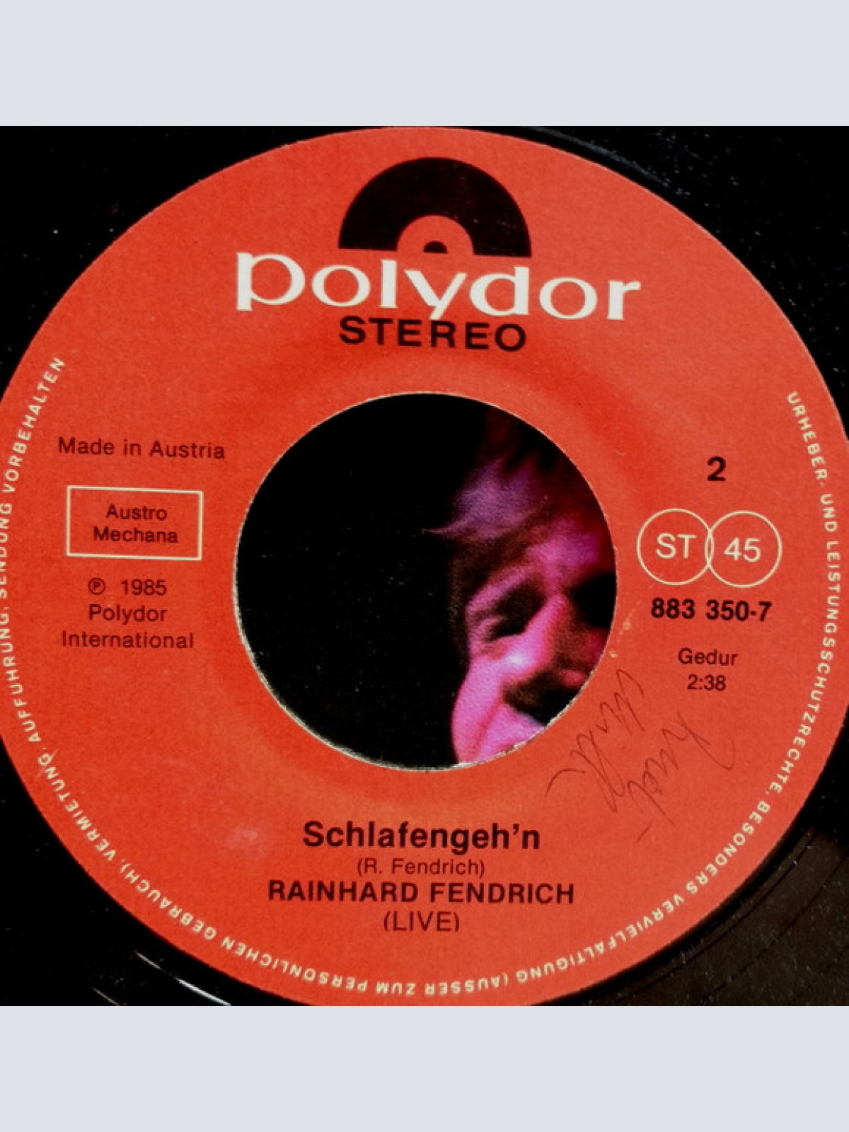 Vinyl / Rainhard Fendrich - Vü Schöner Is Des G'fühl