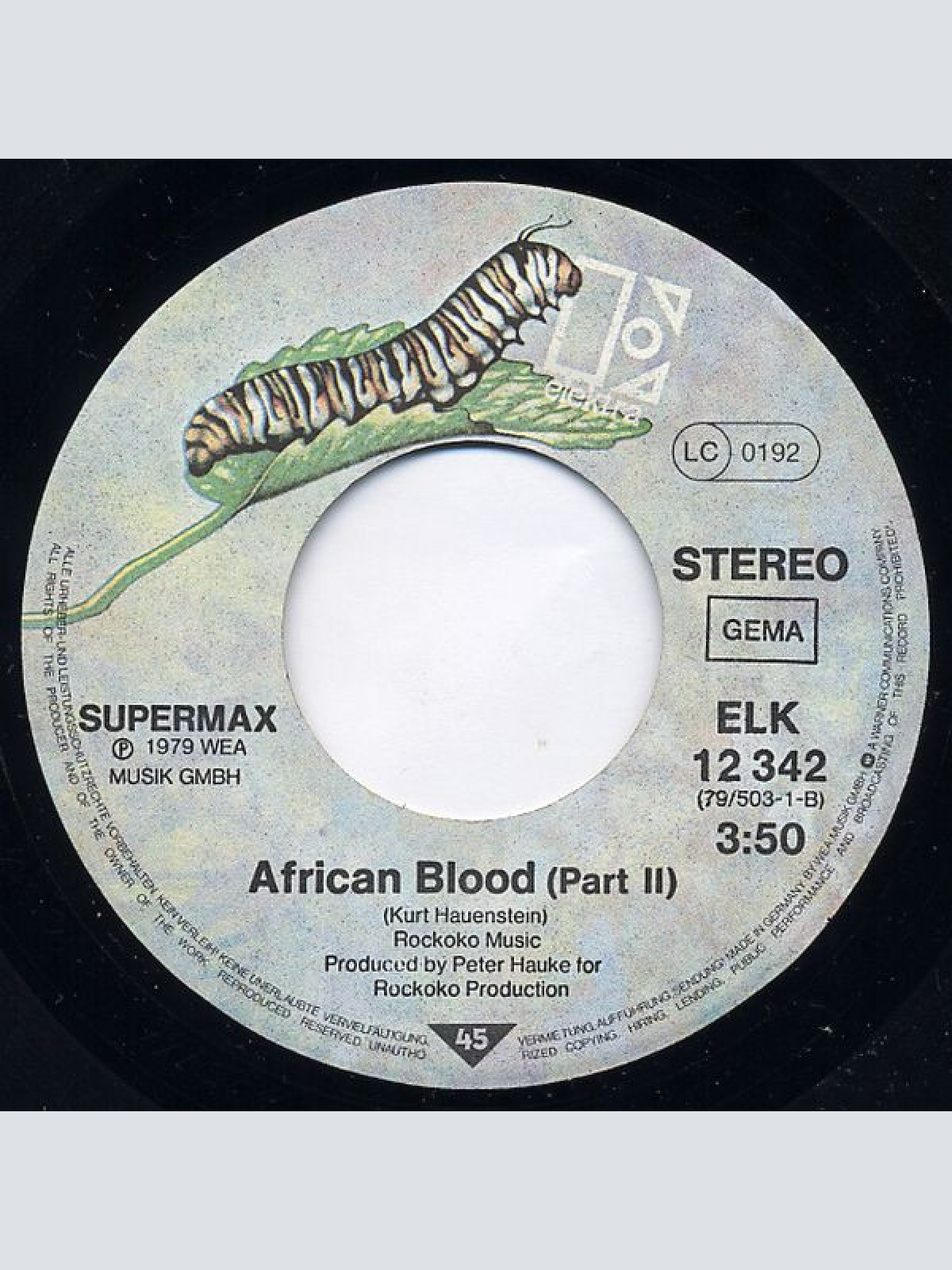 Vinyl / Supermax - African Blood (Part I+II)