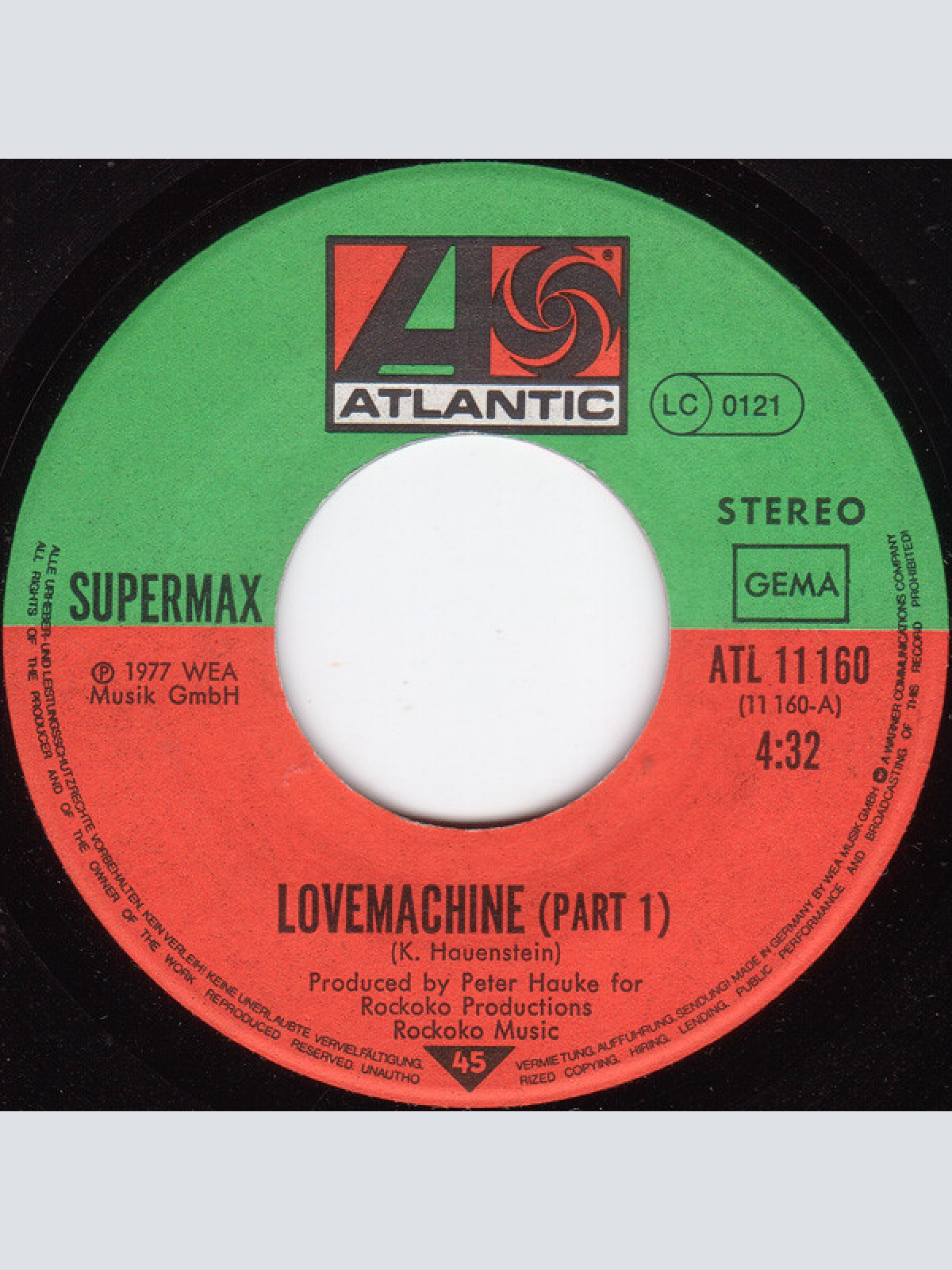 Vinyl / Supermax - Love Machine (Part I & II)