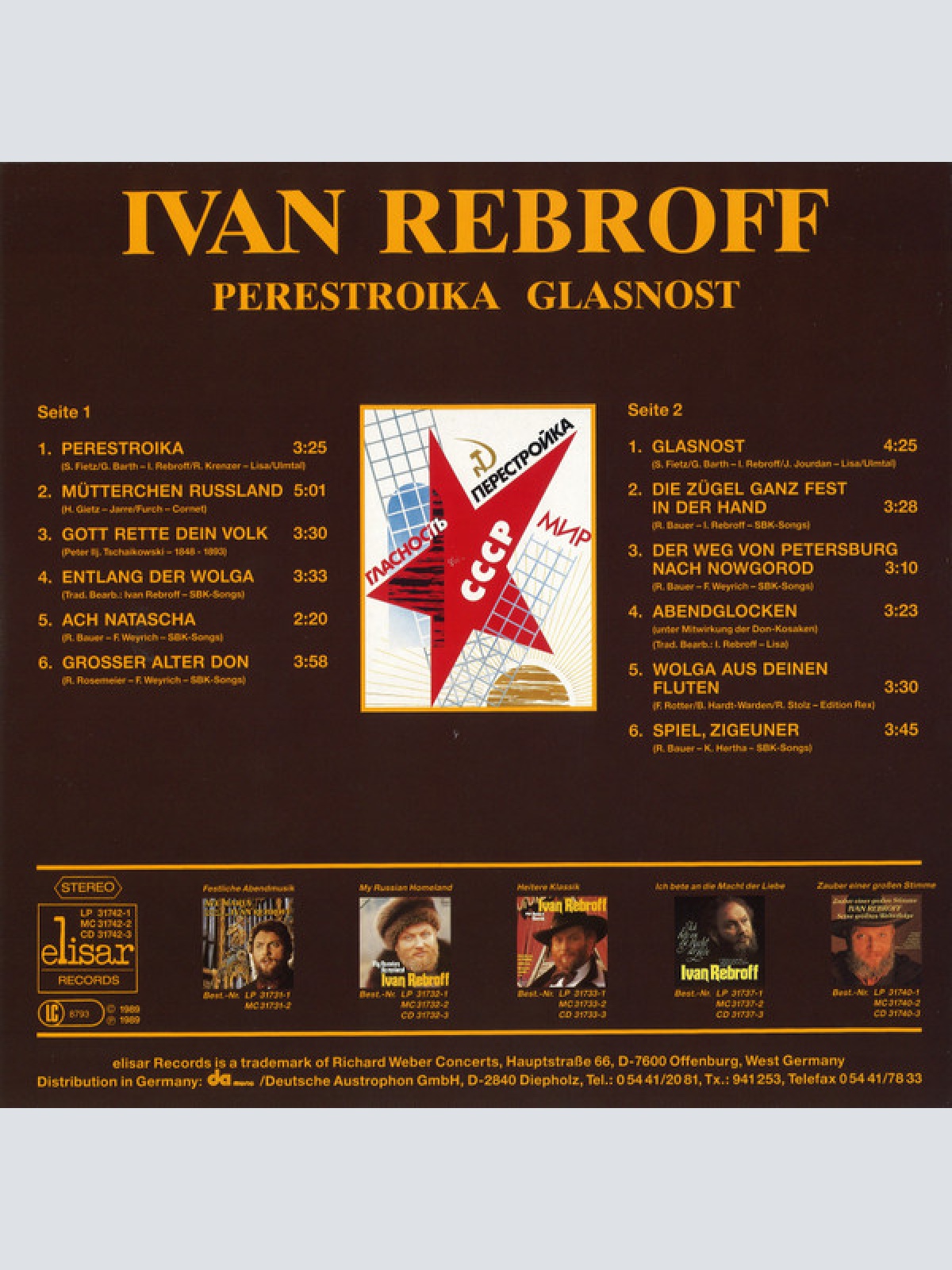 Vinyl / Ivan Rebroff - Perestroika – Glasnost