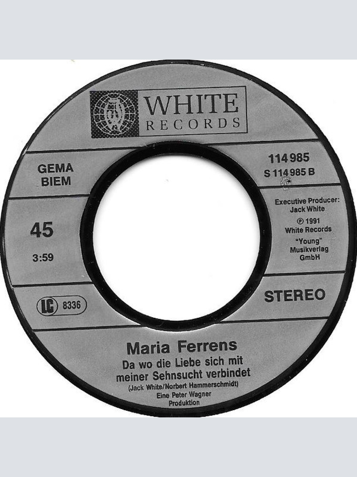 Vinyl / Maria Ferrens - Weil Ich Dich Nicht Mehr Vergessen Kann