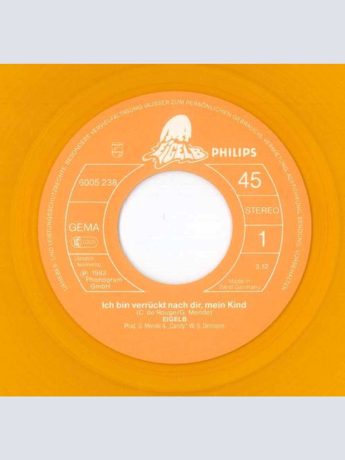 Vinyl / Eigelb (2) - Ich Bin Verrückt Nach Dir, Mein Kind