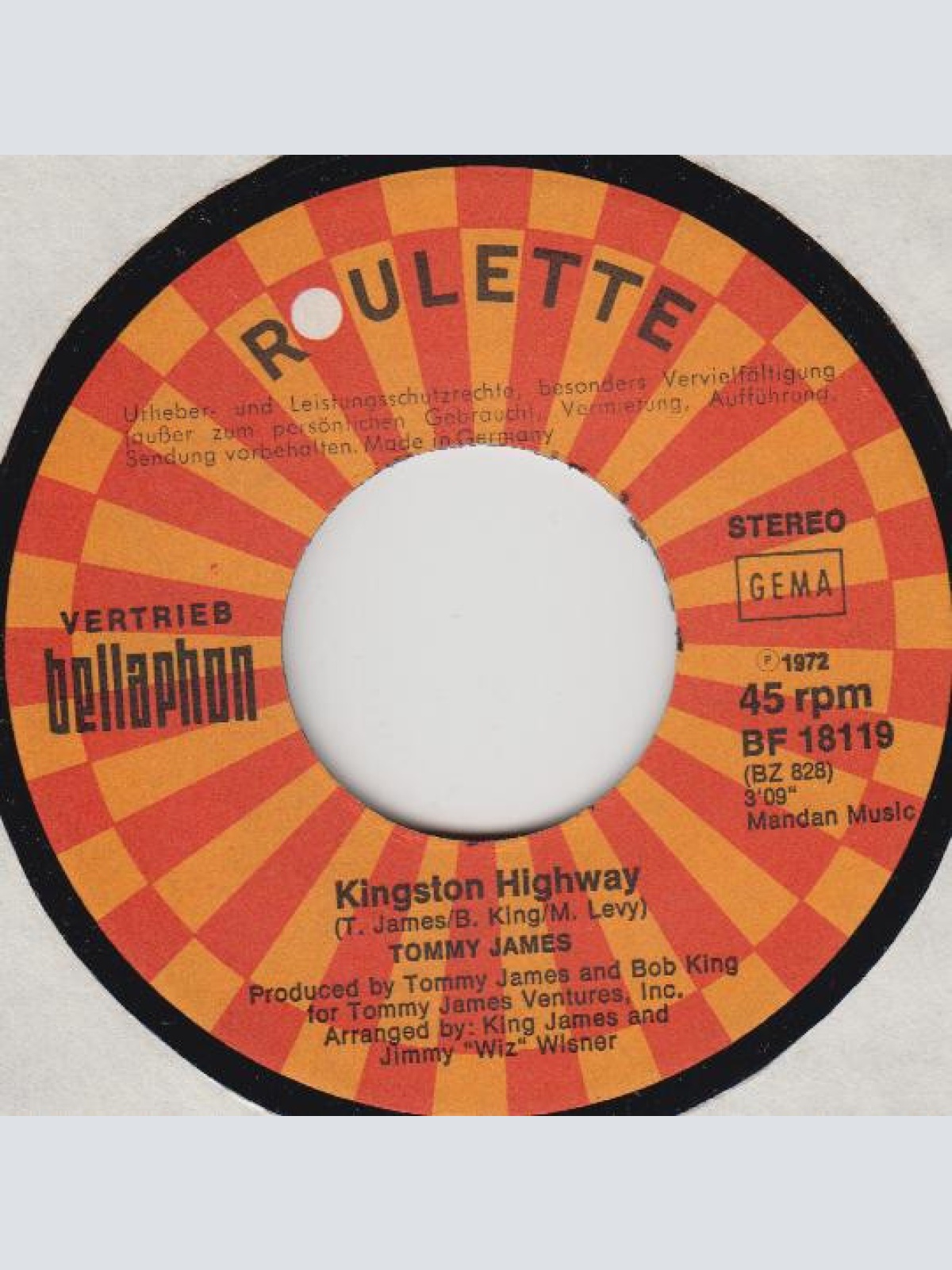 Vinyl / Tommy James - Love Song