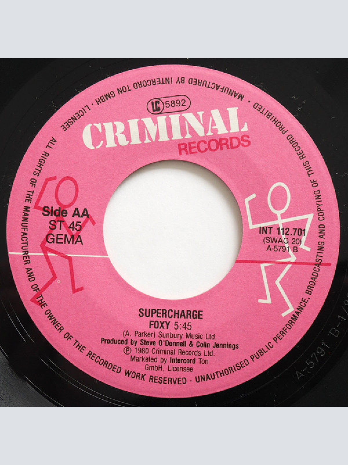 Vinyl / Supercharge (2) - Peaches 'N' Cream