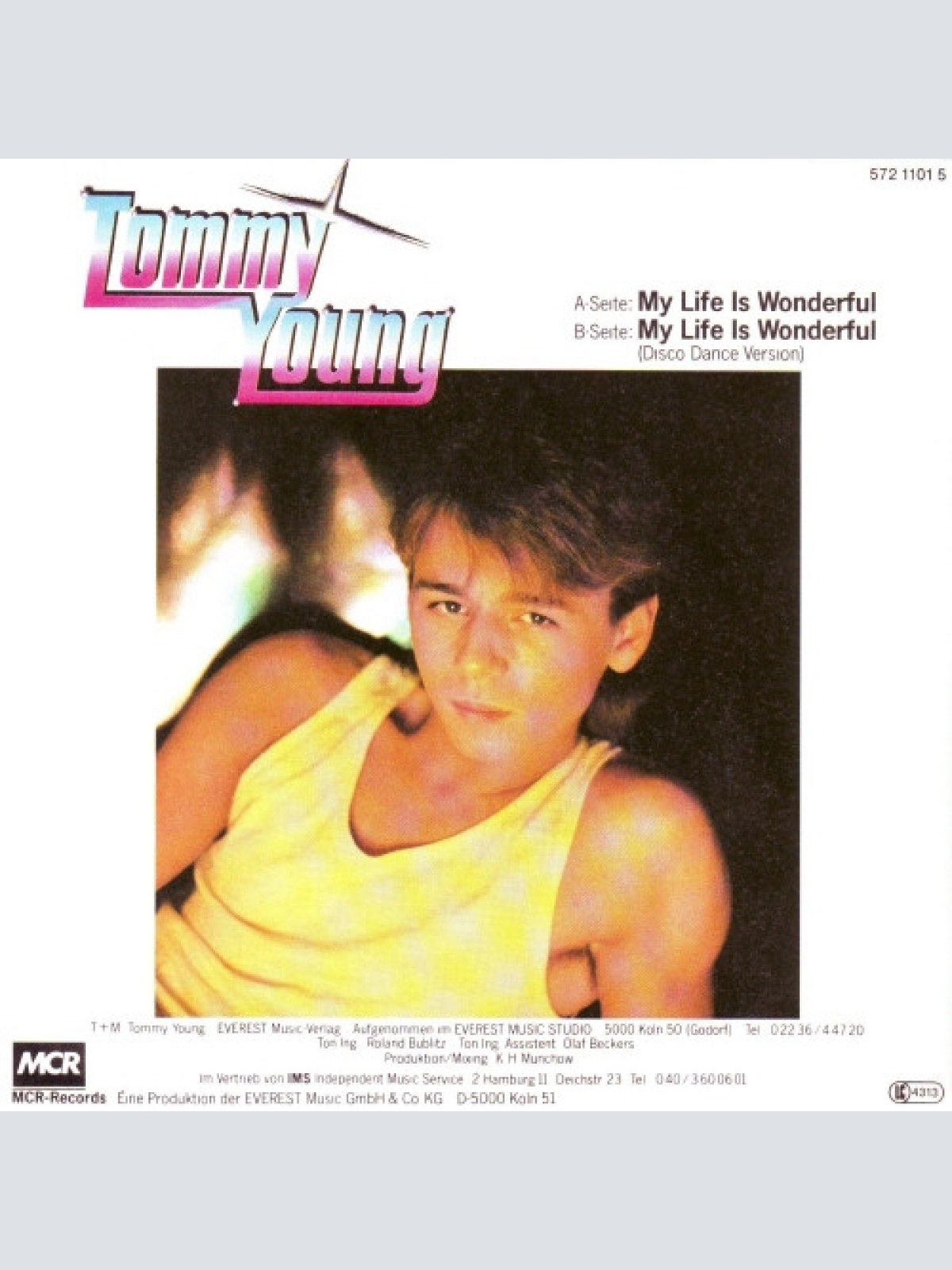 Vinyl / Tommy Young - My Life Is Wonderful