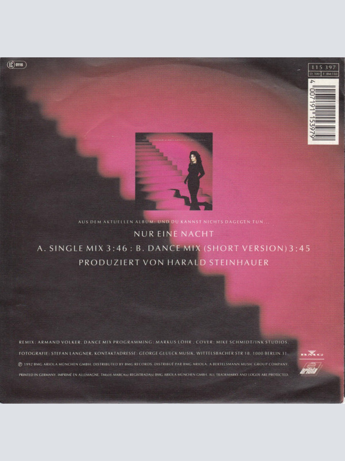 Vinyl / Marianne Rosenberg - Nur Eine Nacht