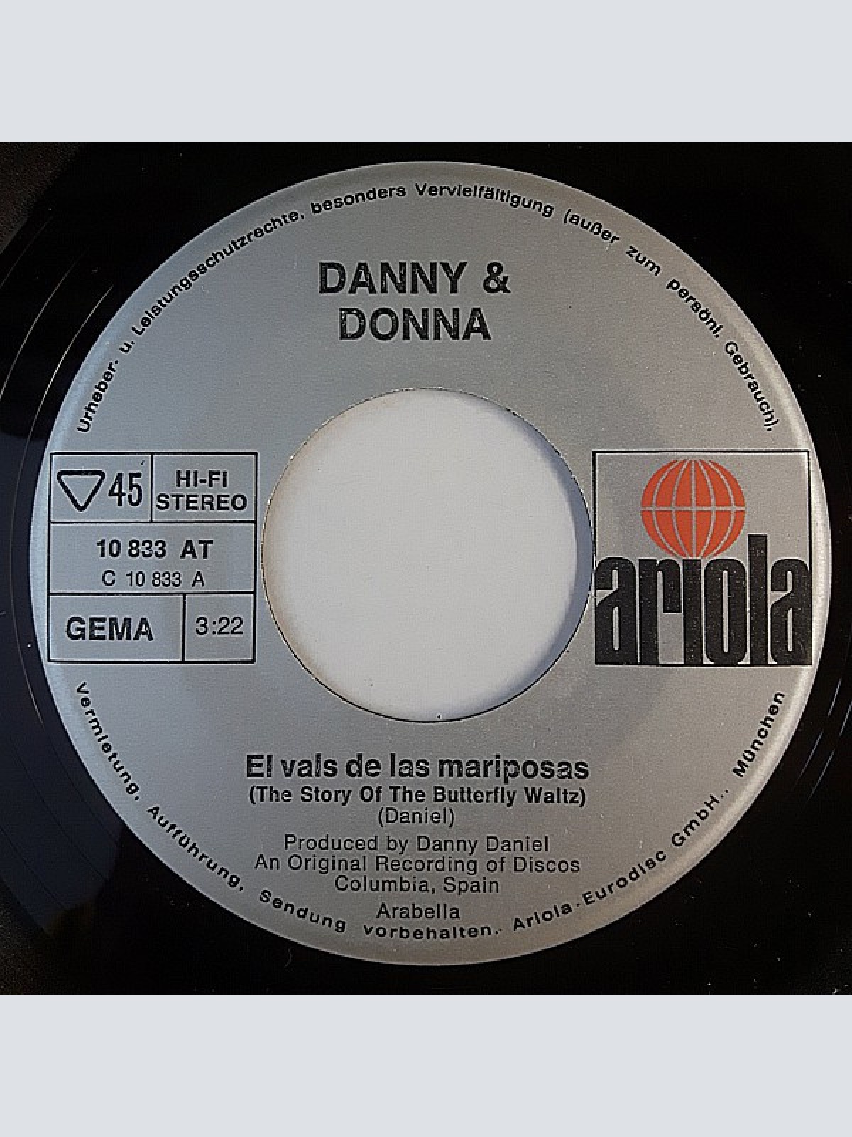 Vinyl / Danny* & Donna* - El Vals De Las Mariposas (The Story Of The Butterfly Waltz)